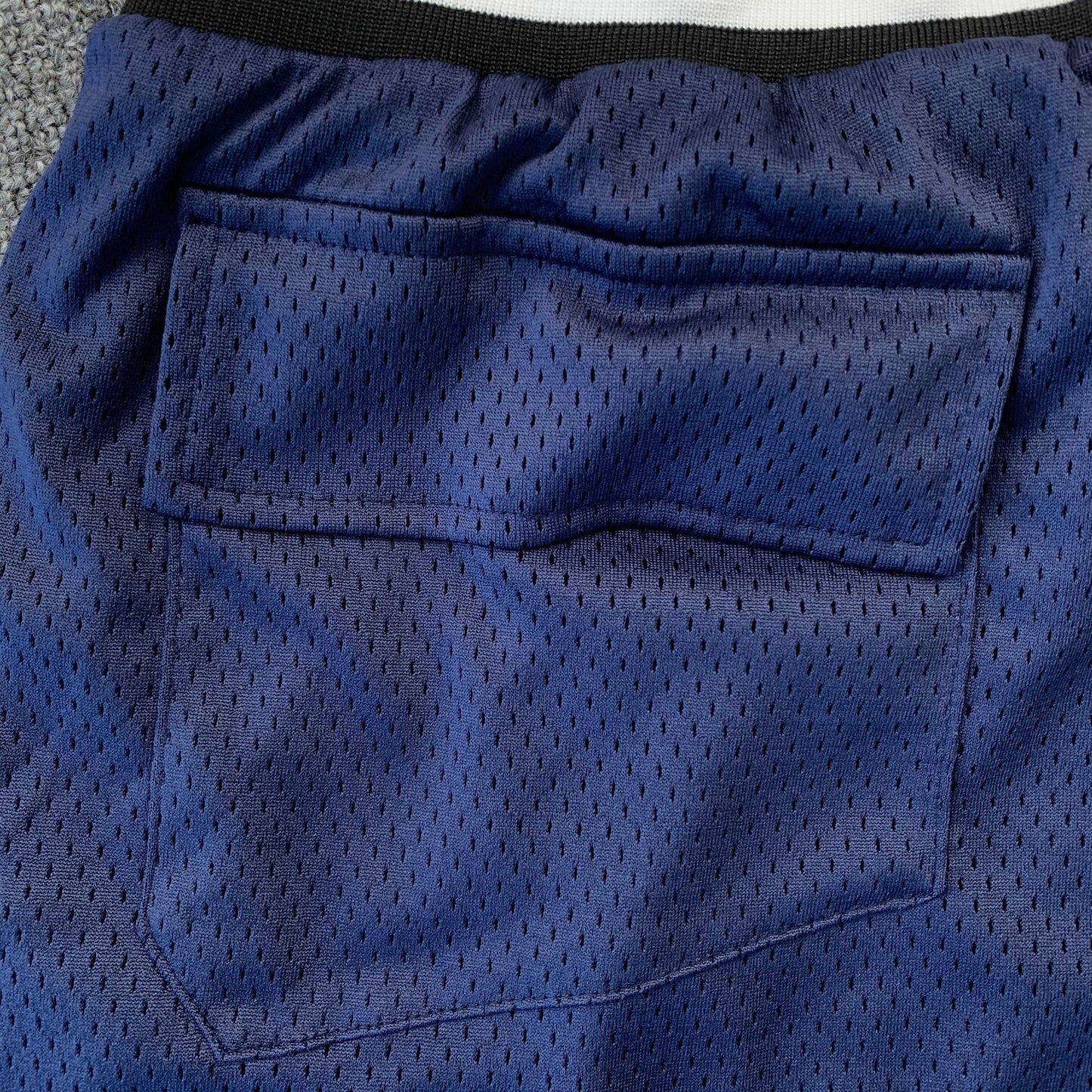 SHORT RHUDE COURT LOGO BLEU MARINE