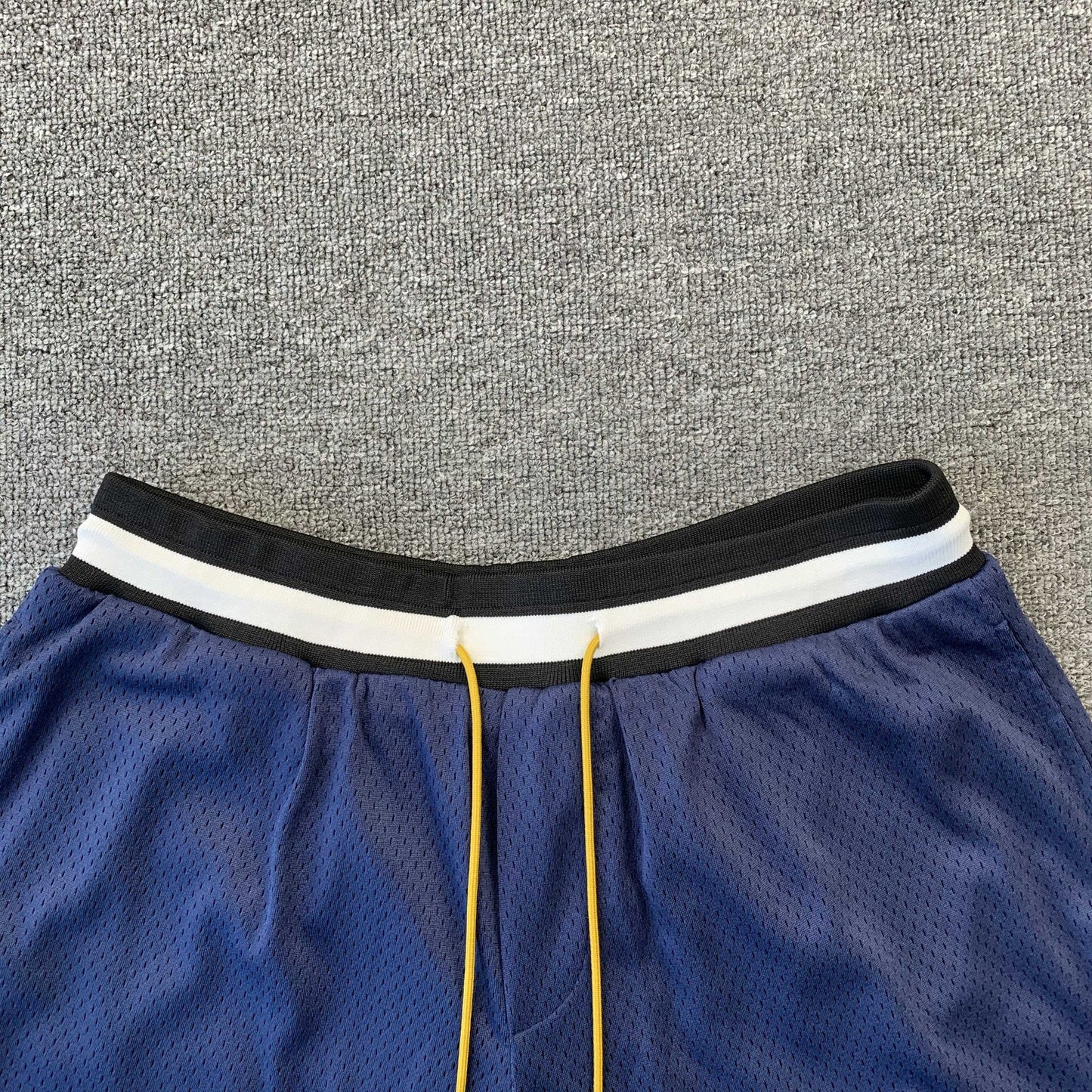 SHORT RHUDE COURT LOGO BLEU MARINE