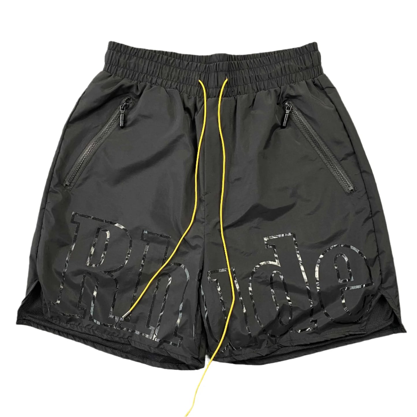 SHORT RHUDE RH LOGO NOIR SUR NOIR