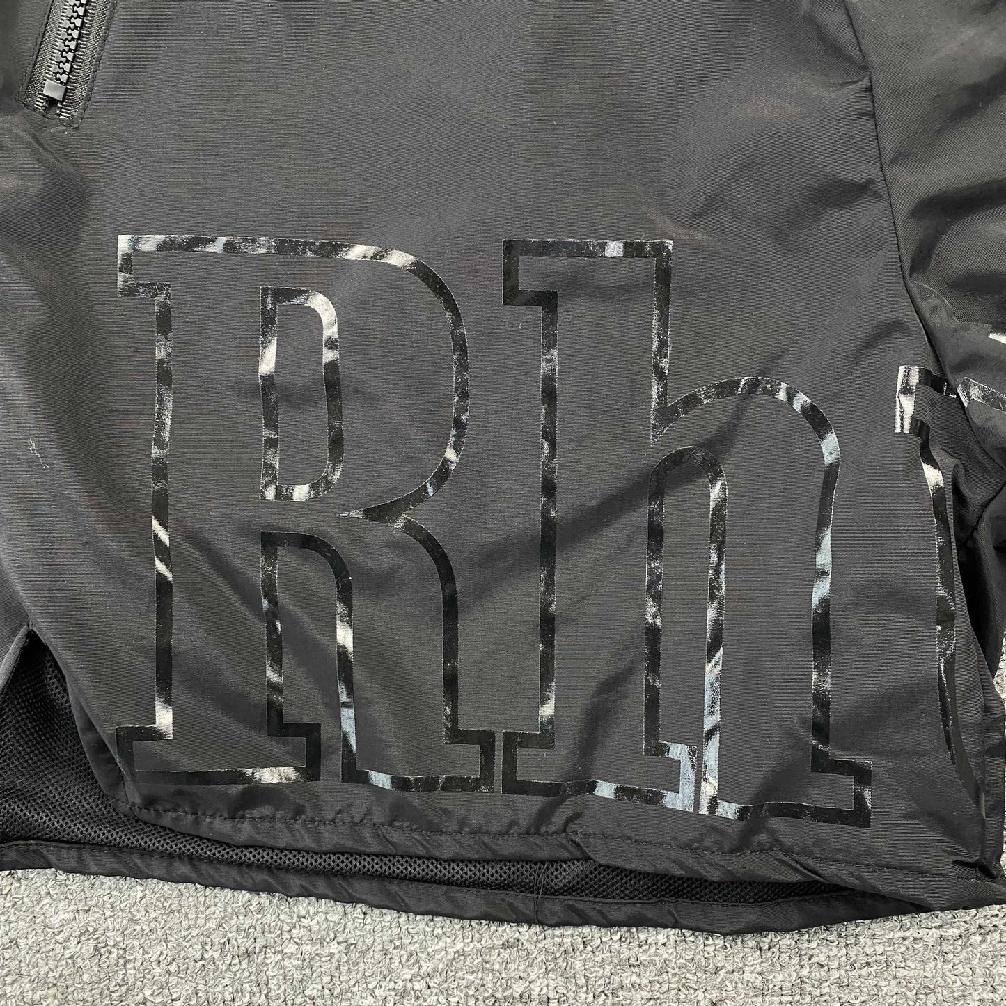 SHORT RHUDE RH LOGO NOIR SUR NOIR