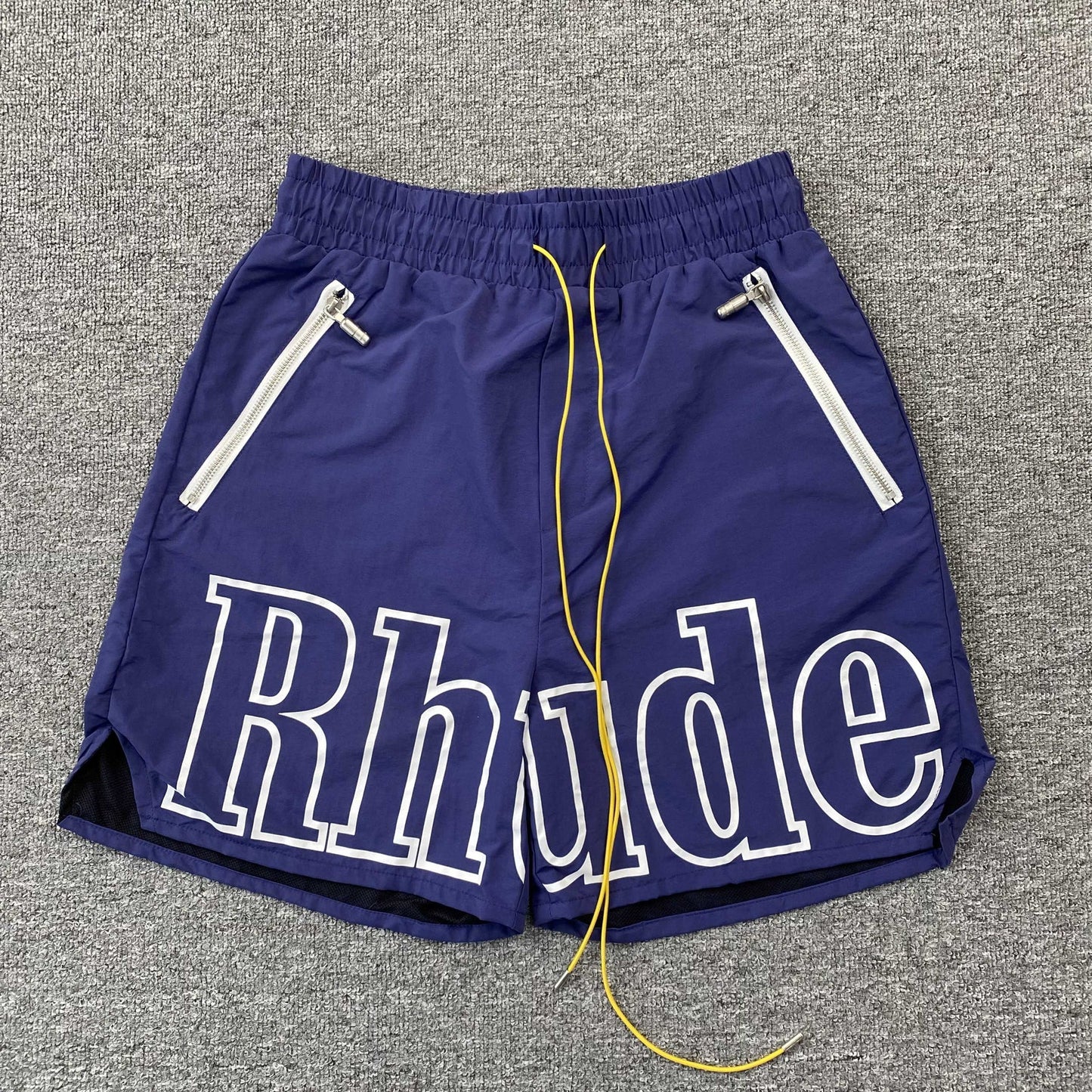 SHORT RHUDE RH LOGO BLEU MARINE