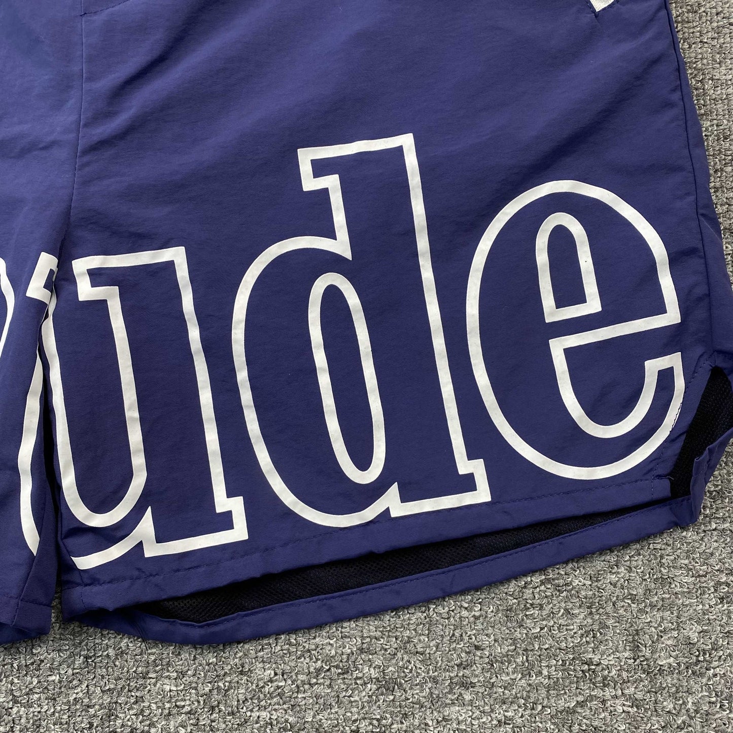 SHORT RHUDE RH LOGO BLEU MARINE