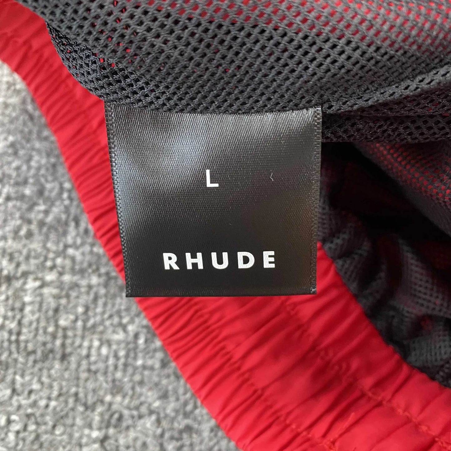 SHORT RHUDE RH LOGO ROUGE