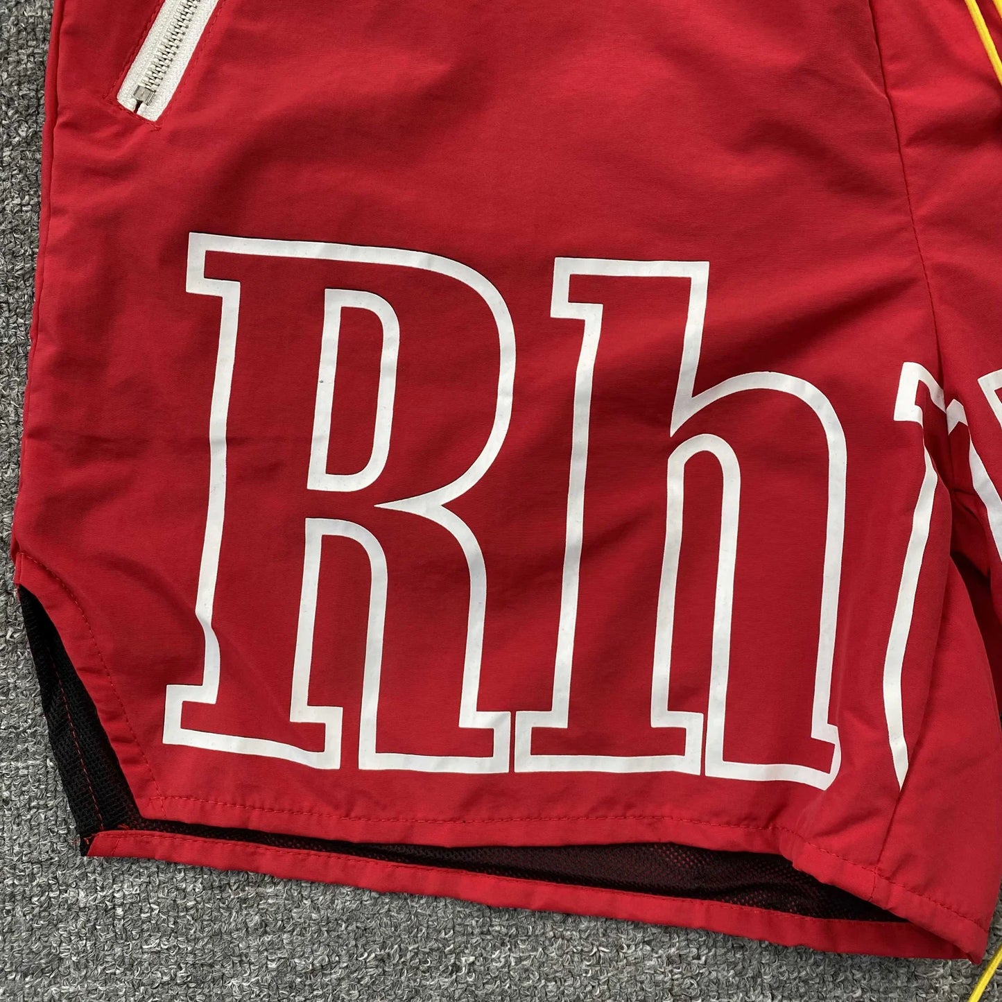 SHORT RHUDE RH LOGO ROUGE