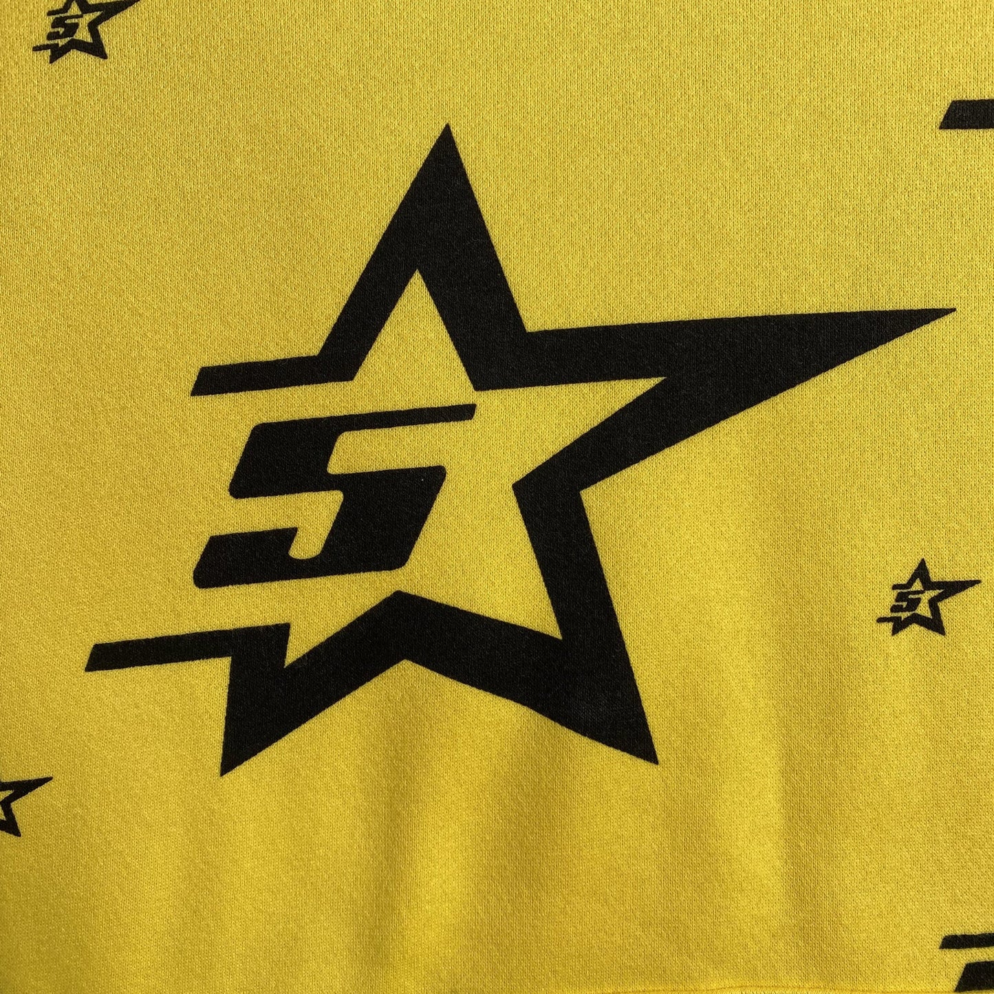 Sweat à capuche SP5DER 5 étoiles jaune