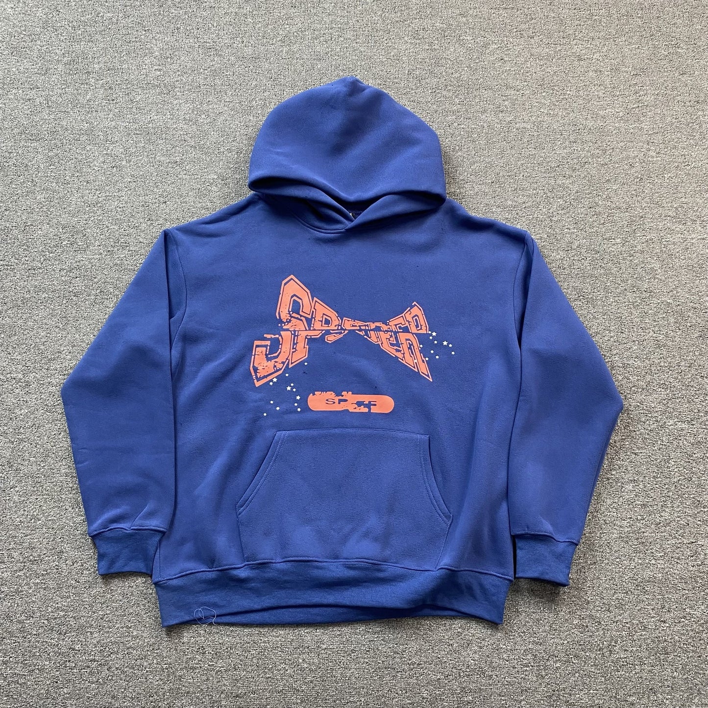 Sweat à capuche SP5DER bleu marine