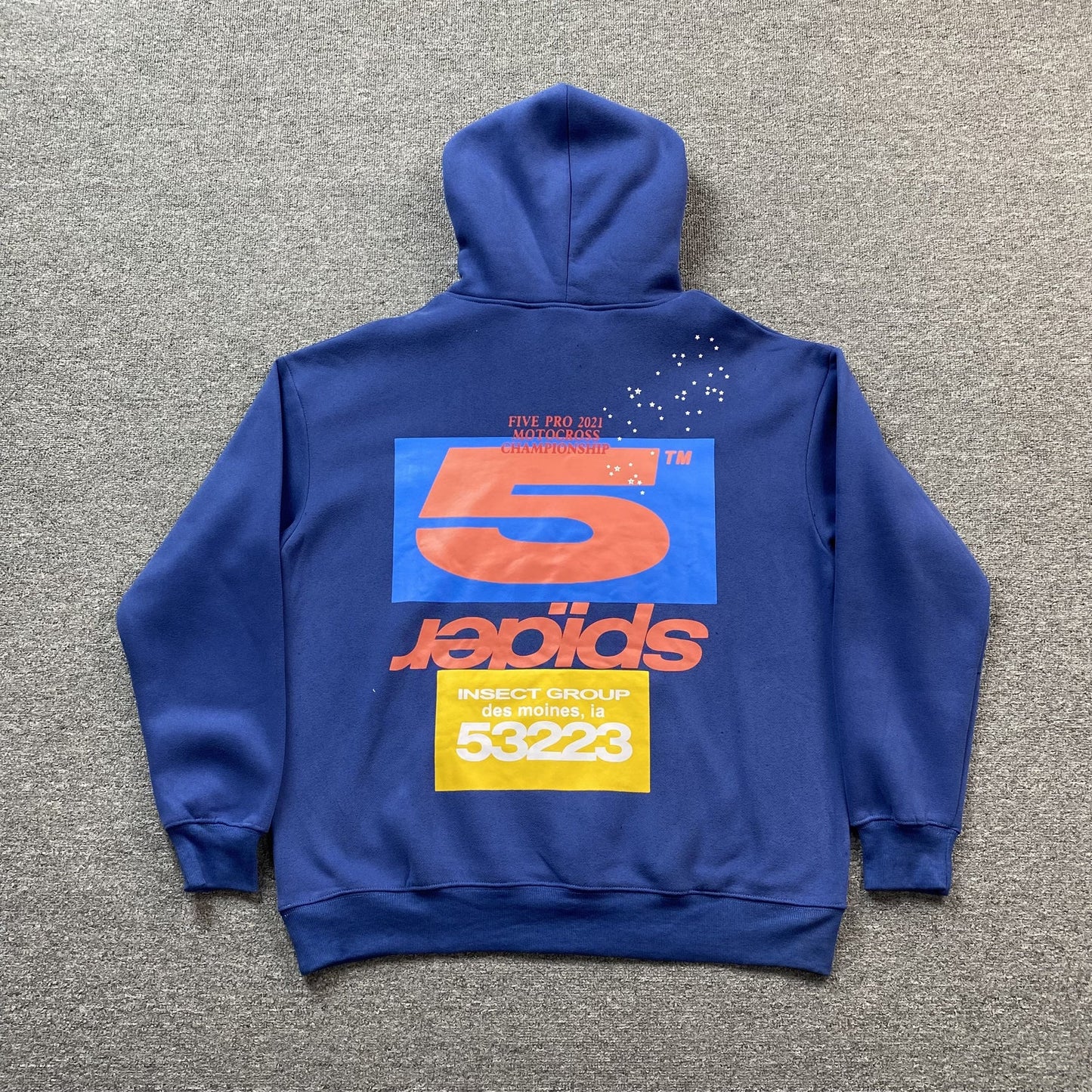 Sweat à capuche SP5DER bleu marine