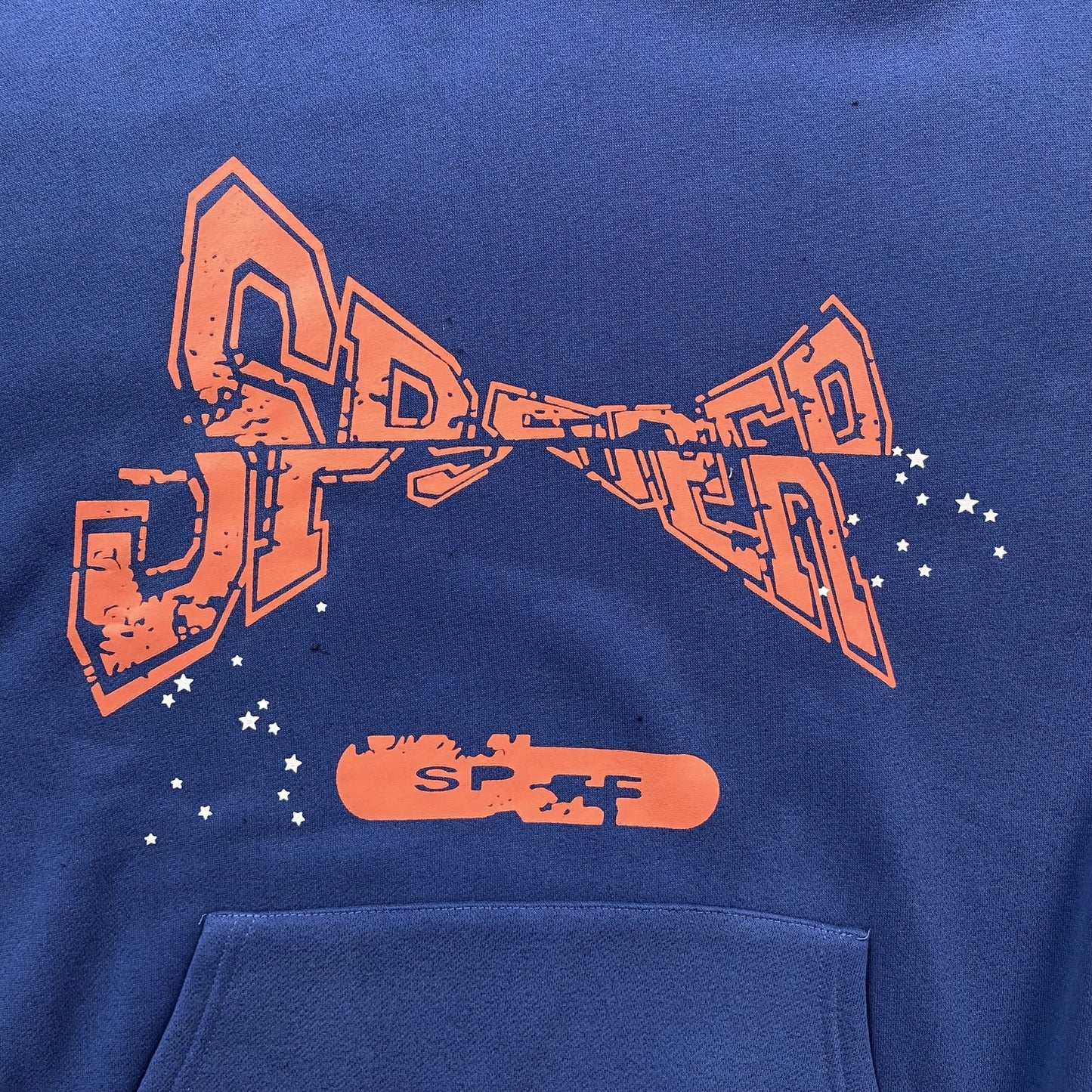 Sweat à capuche SP5DER bleu marine