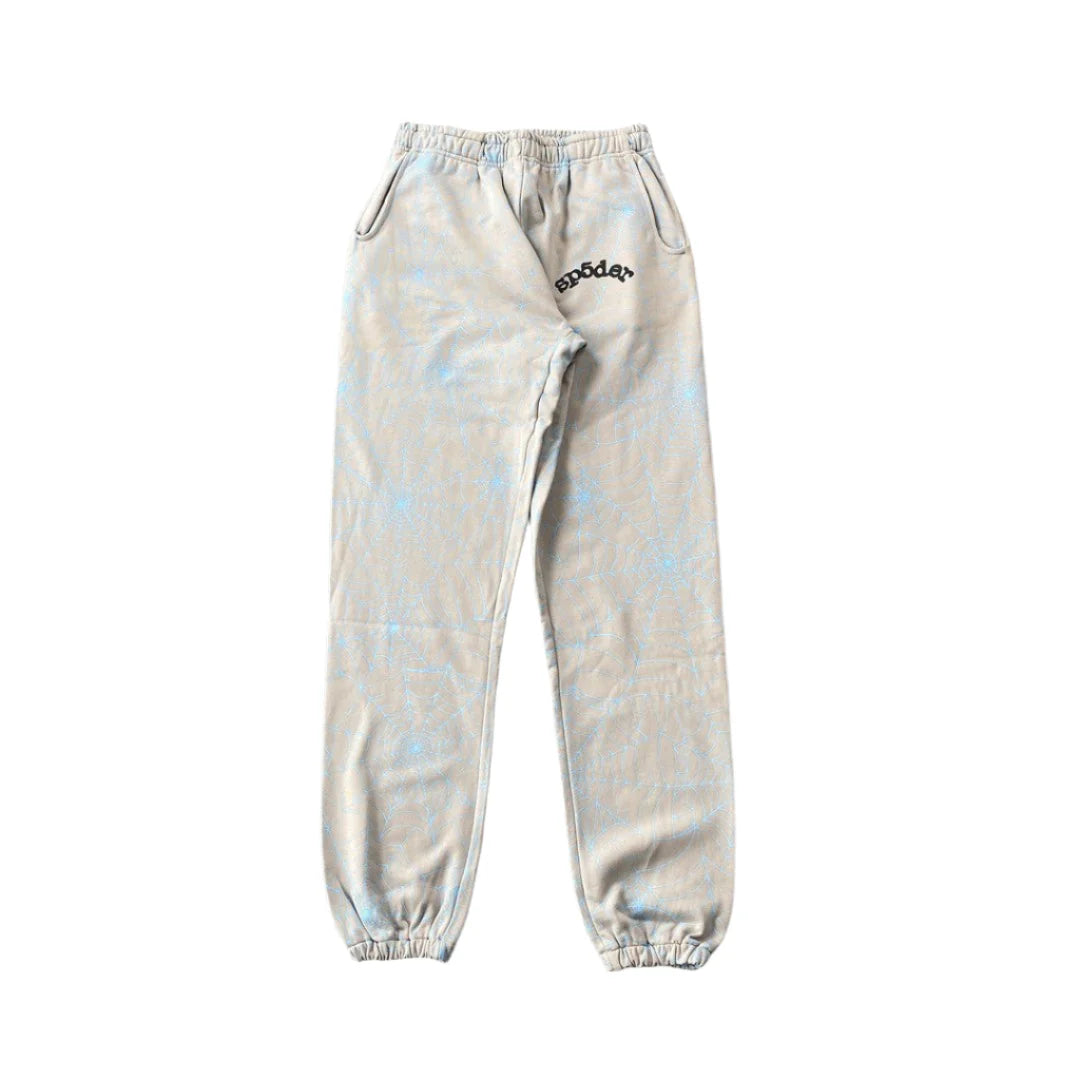 Pantalon de survêtement SP5DER AOP WEB GRIS CHINÉ