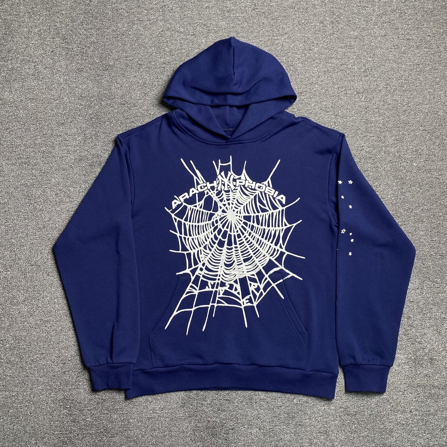 Sweat à capuche SP5DER ARACH NY PHOBIA bleu marine