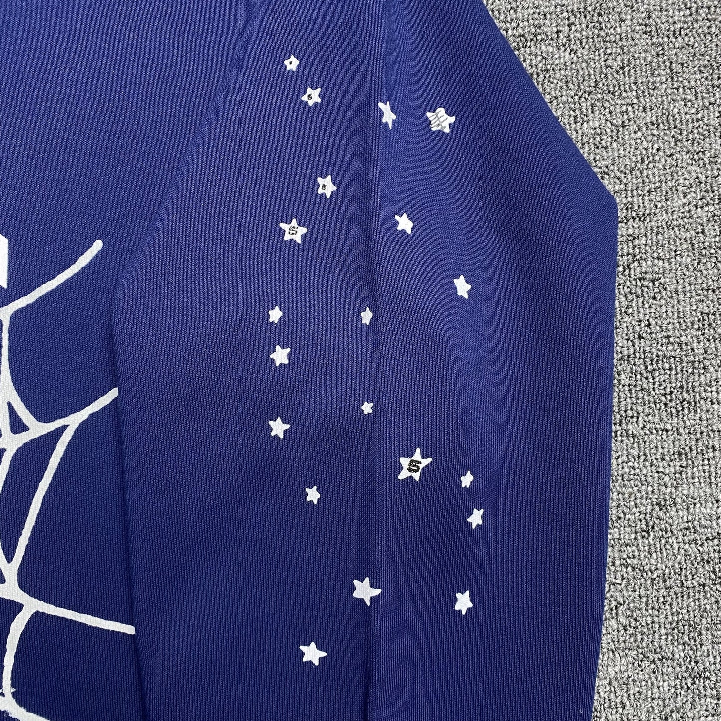 Sweat à capuche SP5DER ARACH NY PHOBIA bleu marine