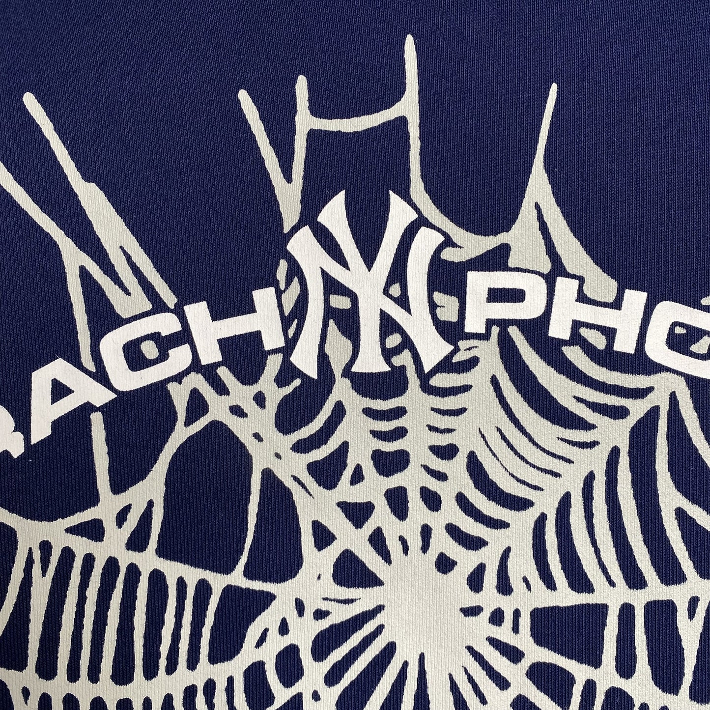 Sweat à capuche SP5DER ARACH NY PHOBIA bleu marine