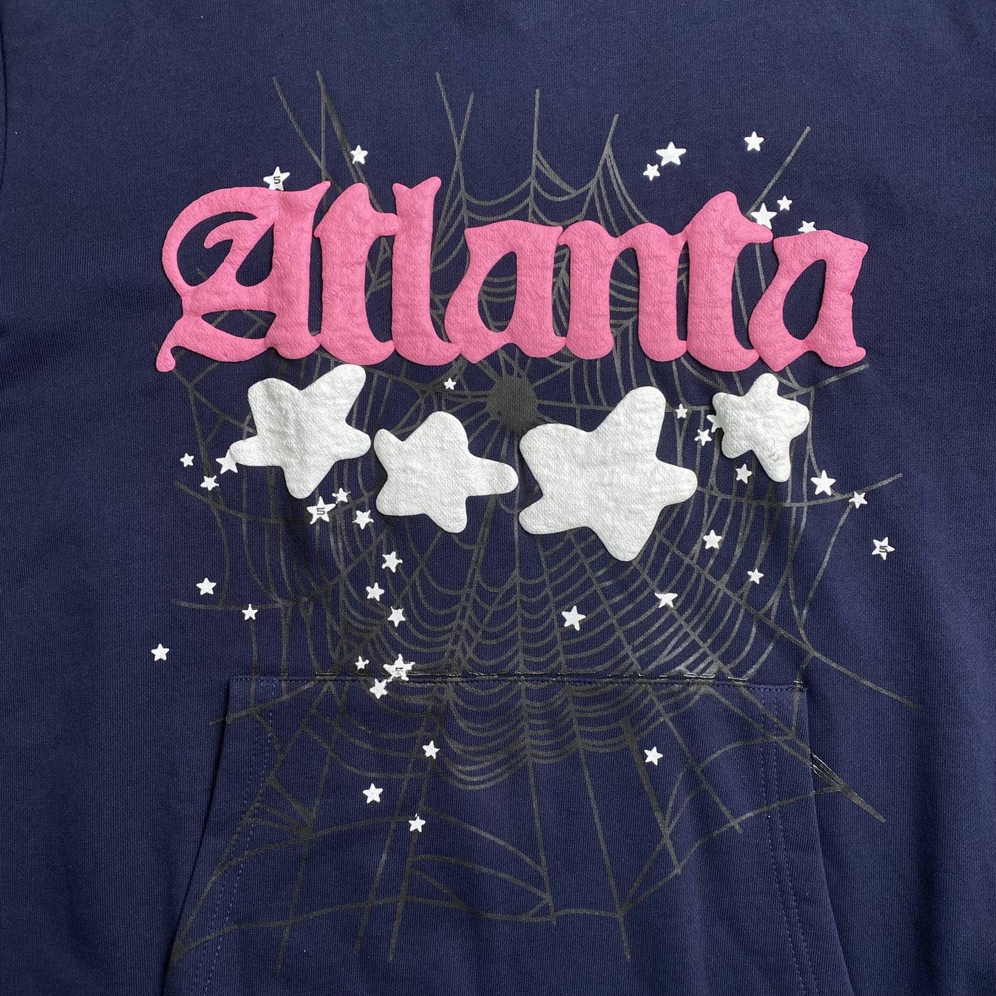 Sweat à capuche SP5DER ATLANTA bleu marine