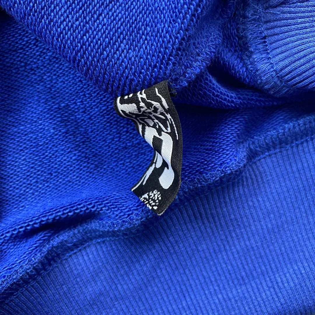 Sweat à capuche SP5DER BELUGA bleu