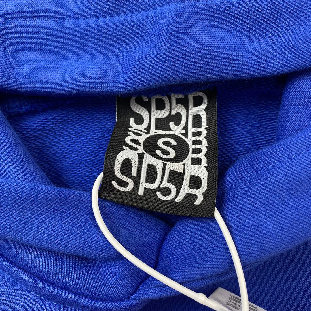 Sweat à capuche SP5DER BELUGA bleu