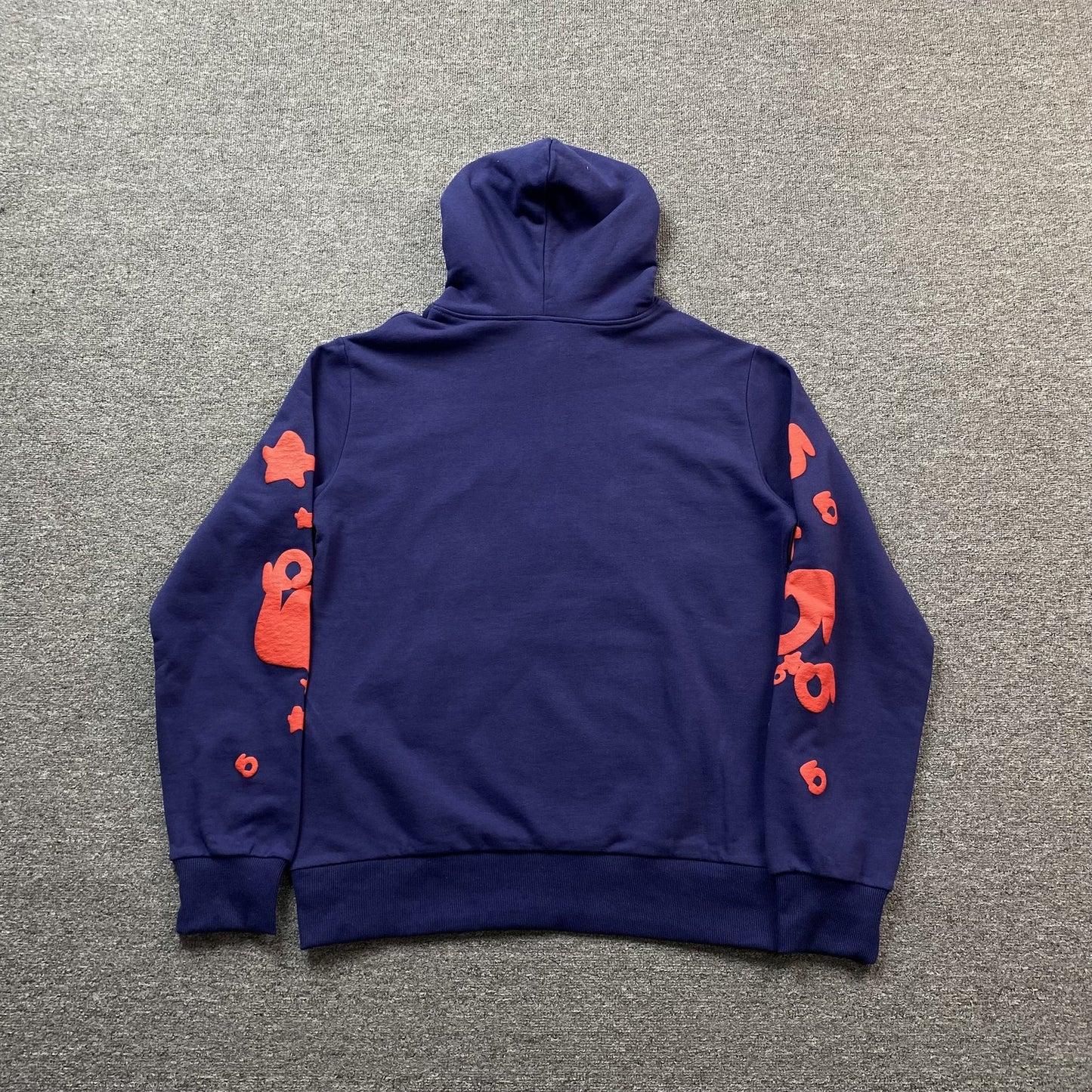 Sweat à capuche SP5DER BELUGA bleu marine