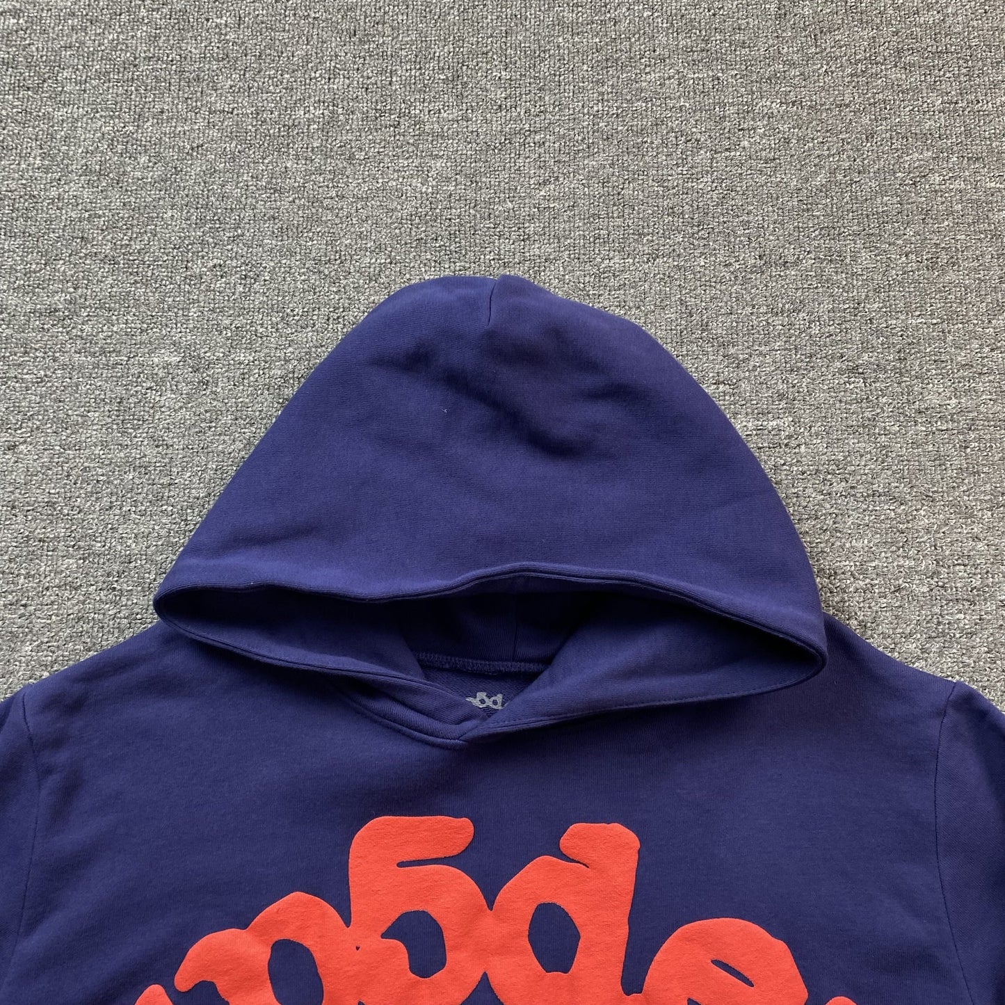 Sweat à capuche SP5DER BELUGA bleu marine