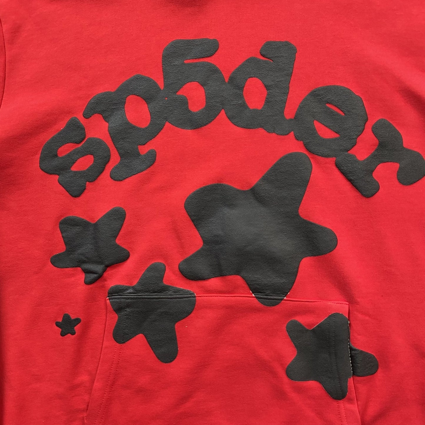 Sweat à capuche SP5DER BELUGA rouge