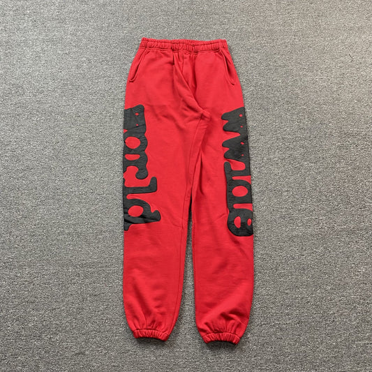 PANTALON DE SURVÊTEMENT SP5DER BELUGA ROUGE