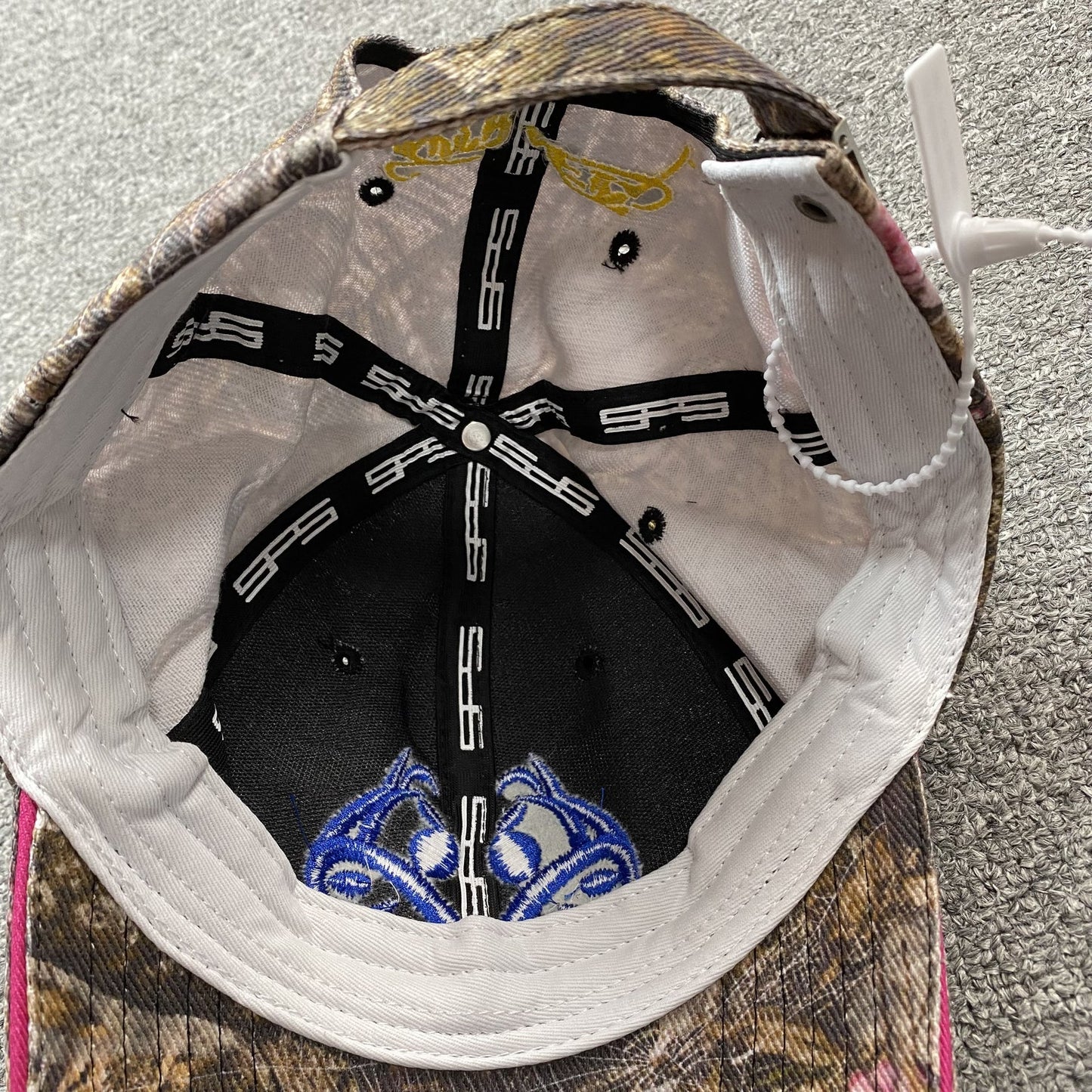 Casquette SP5DER avec logo bleu et camouflage Real Tree
