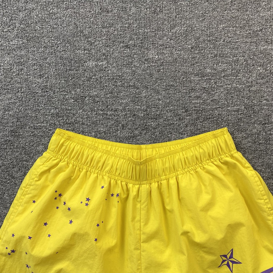 Short SP5DER OG WEB double couche jaune