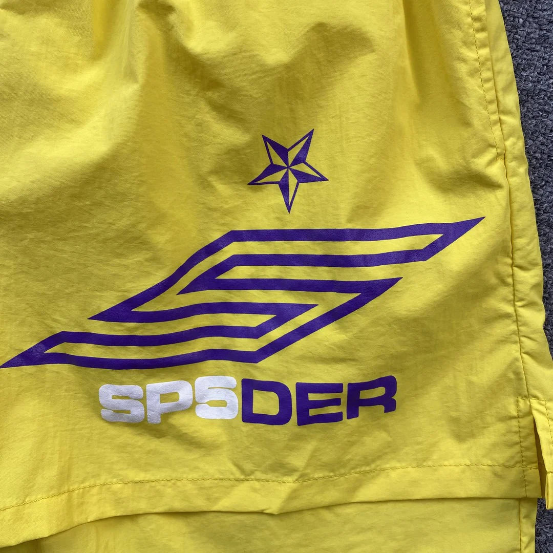 Short SP5DER OG WEB double couche jaune