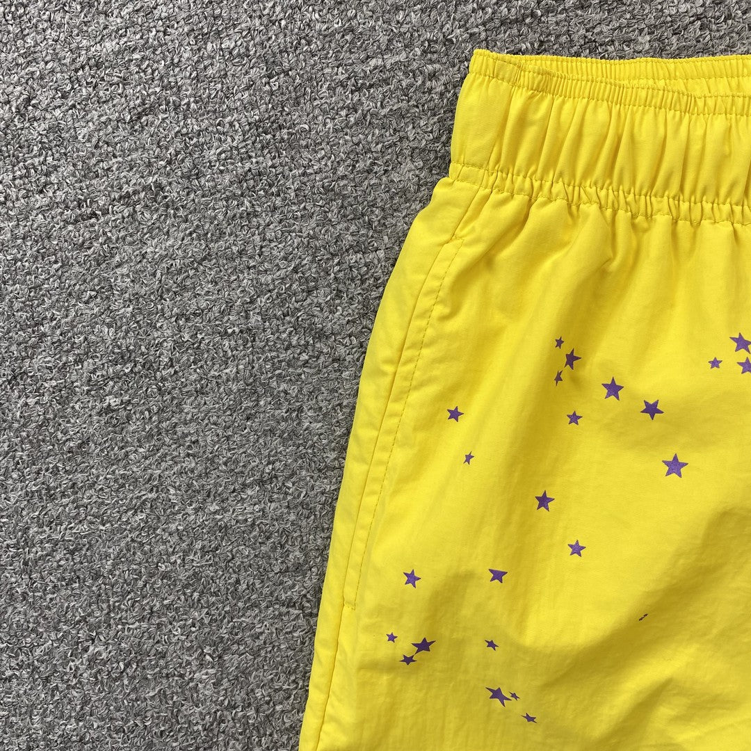 Short SP5DER OG WEB double couche jaune