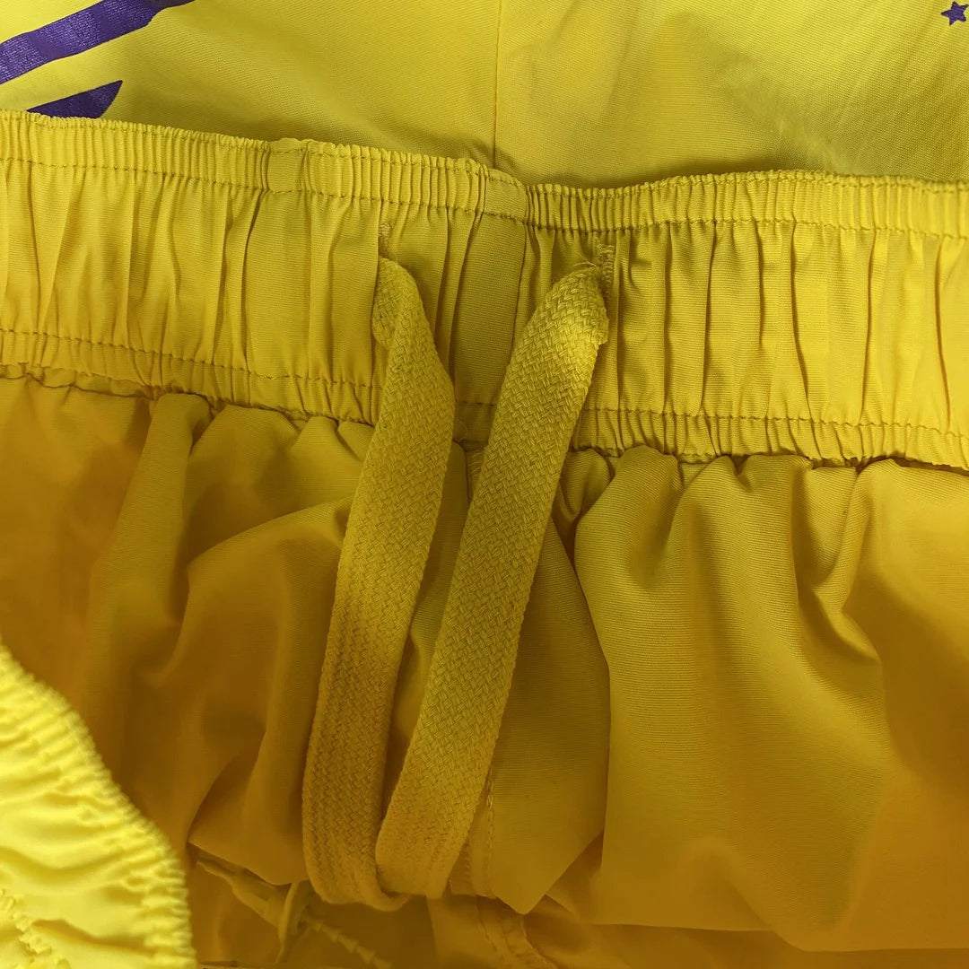 Short SP5DER OG WEB double couche jaune
