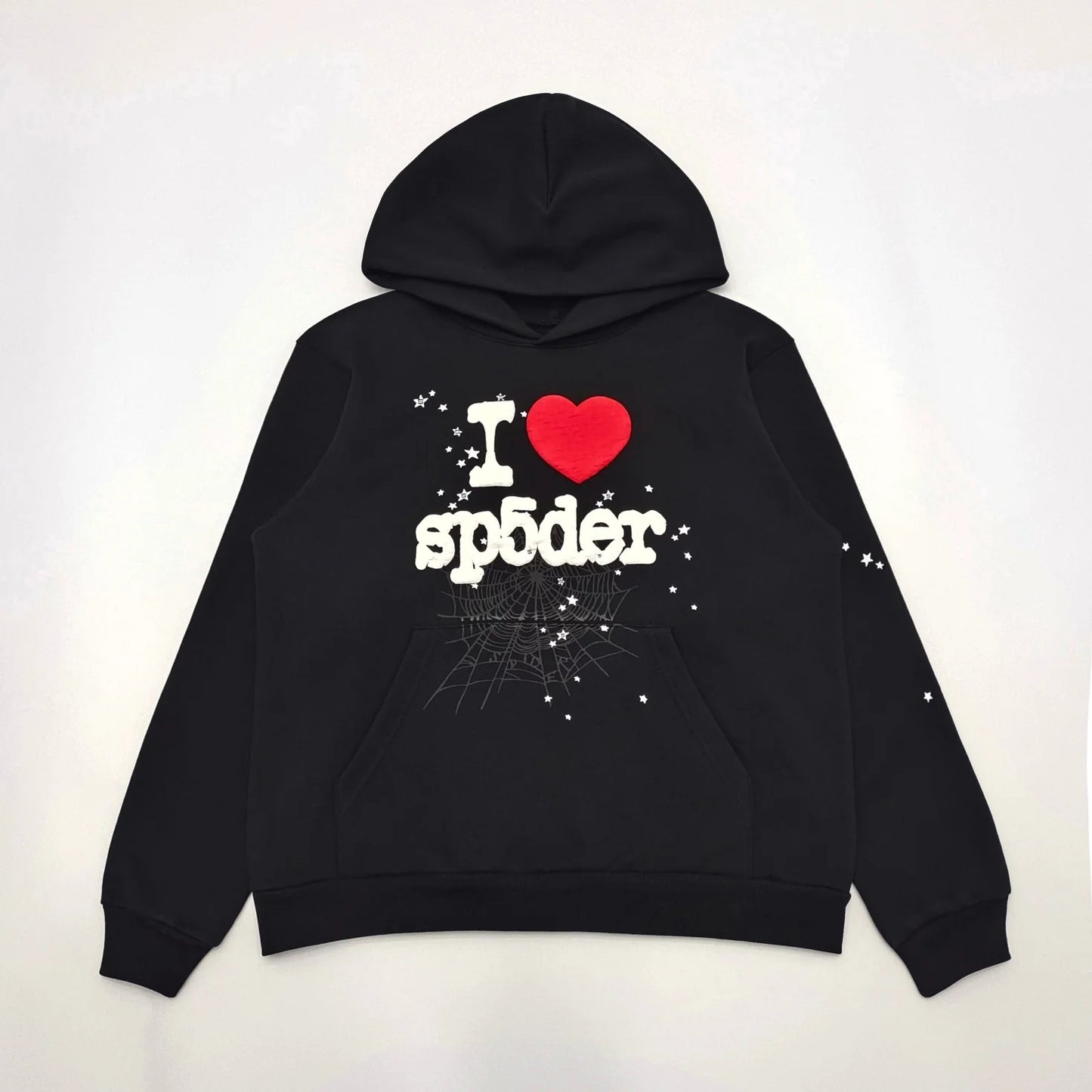 Sweat à capuche souvenir SP5DER I HEART SP5 noir