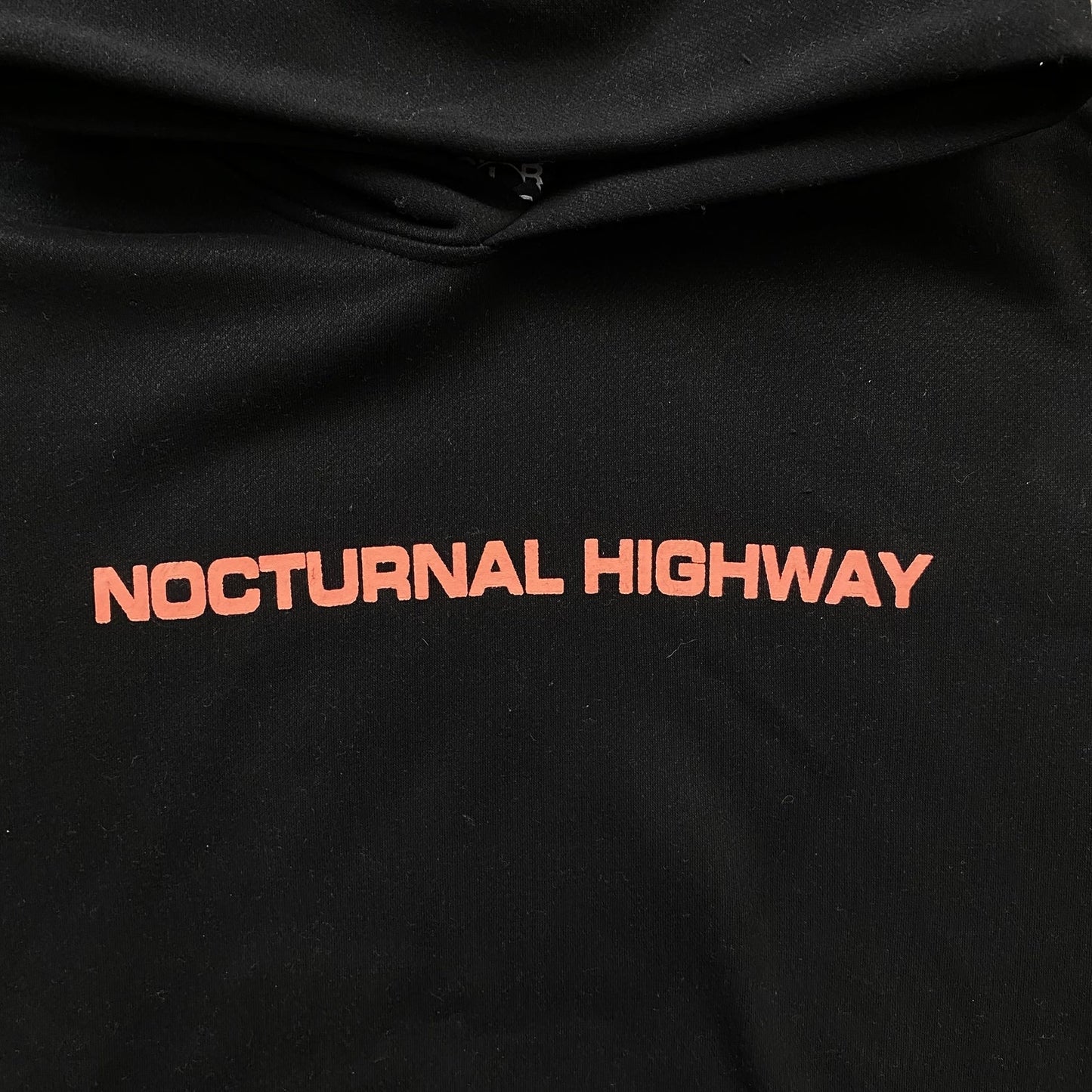Sweat à capuche SP5DER NOCTURNAL HIGHWAY noir