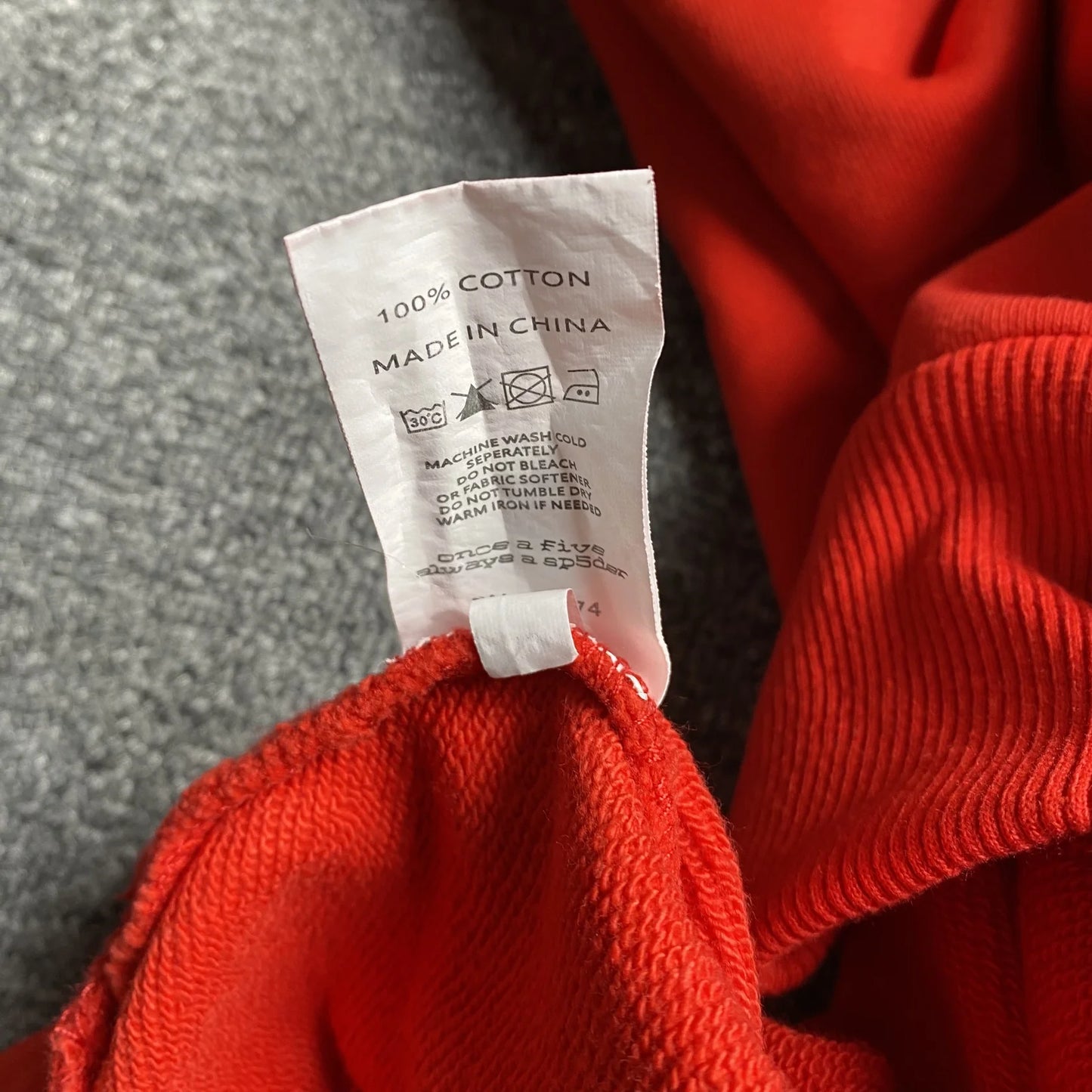 Sweat à capuche SP5DER OG rouge