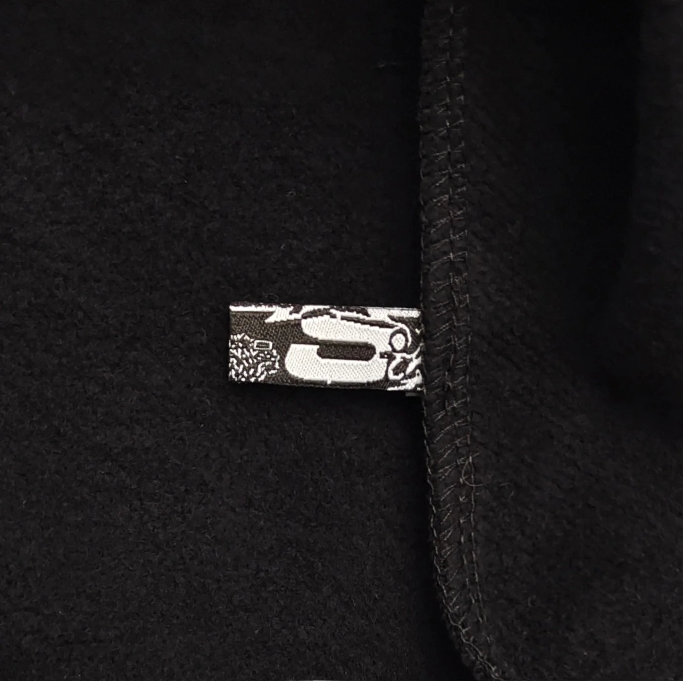 Sweat à capuche SP5DER WEB strass noir
