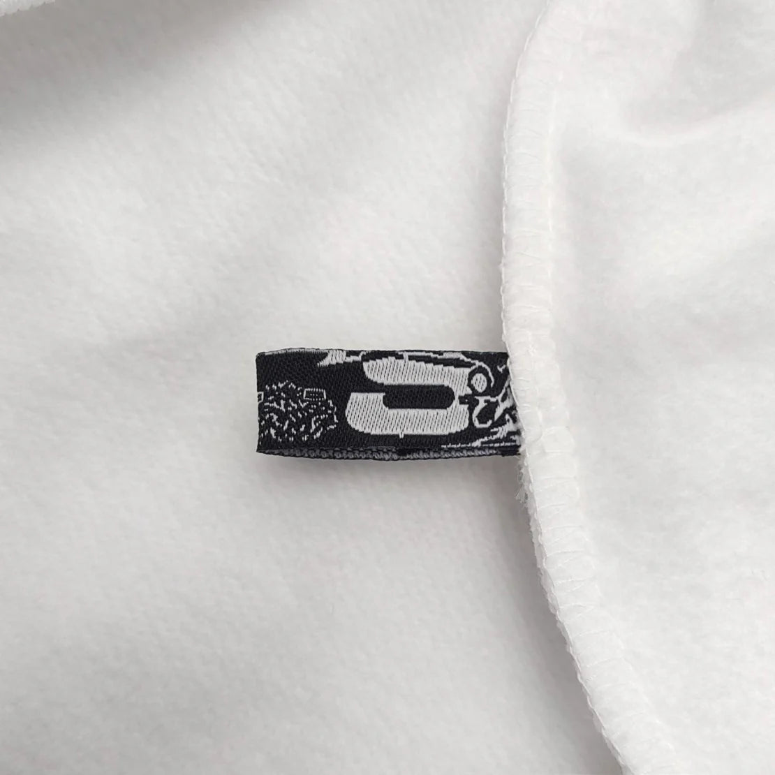 Sweat à capuche Web SP5DER OG strass blanc