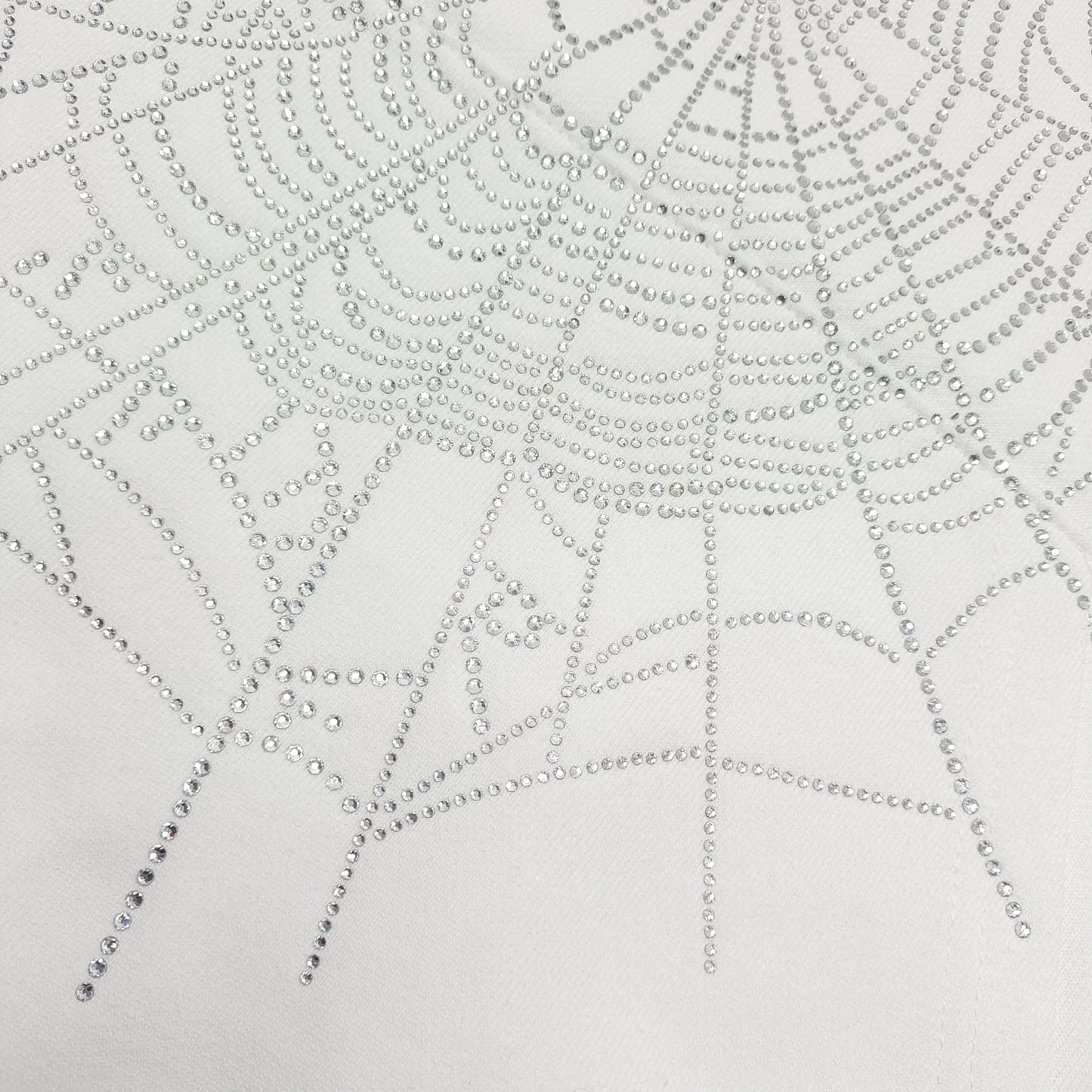 Sweat à capuche Web SP5DER OG strass blanc