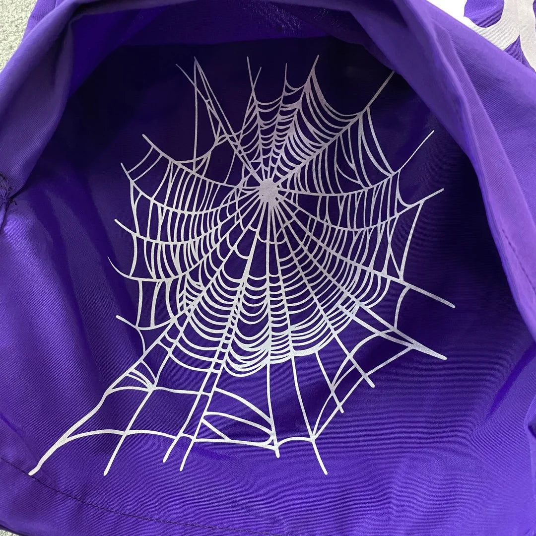 Short SP5DER OG WEB double couche violet