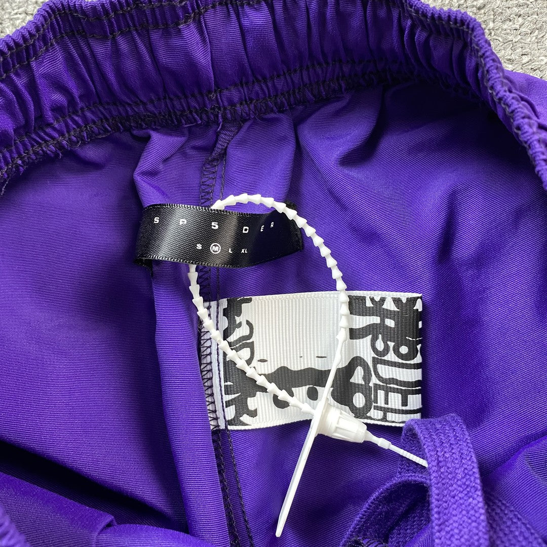 Short SP5DER OG WEB double couche violet