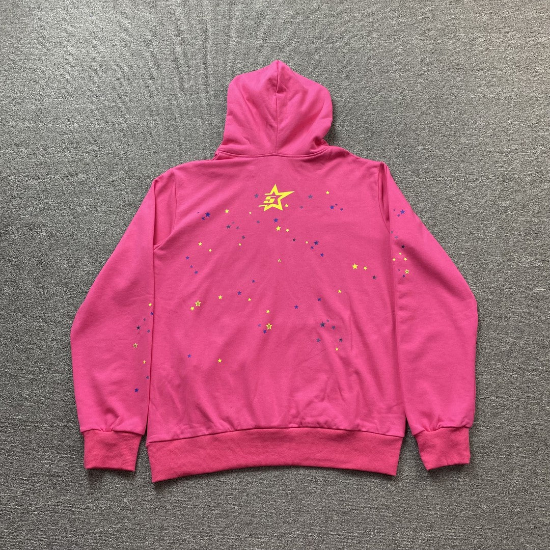 Sweat à capuche rose SP5DER P*NK V2