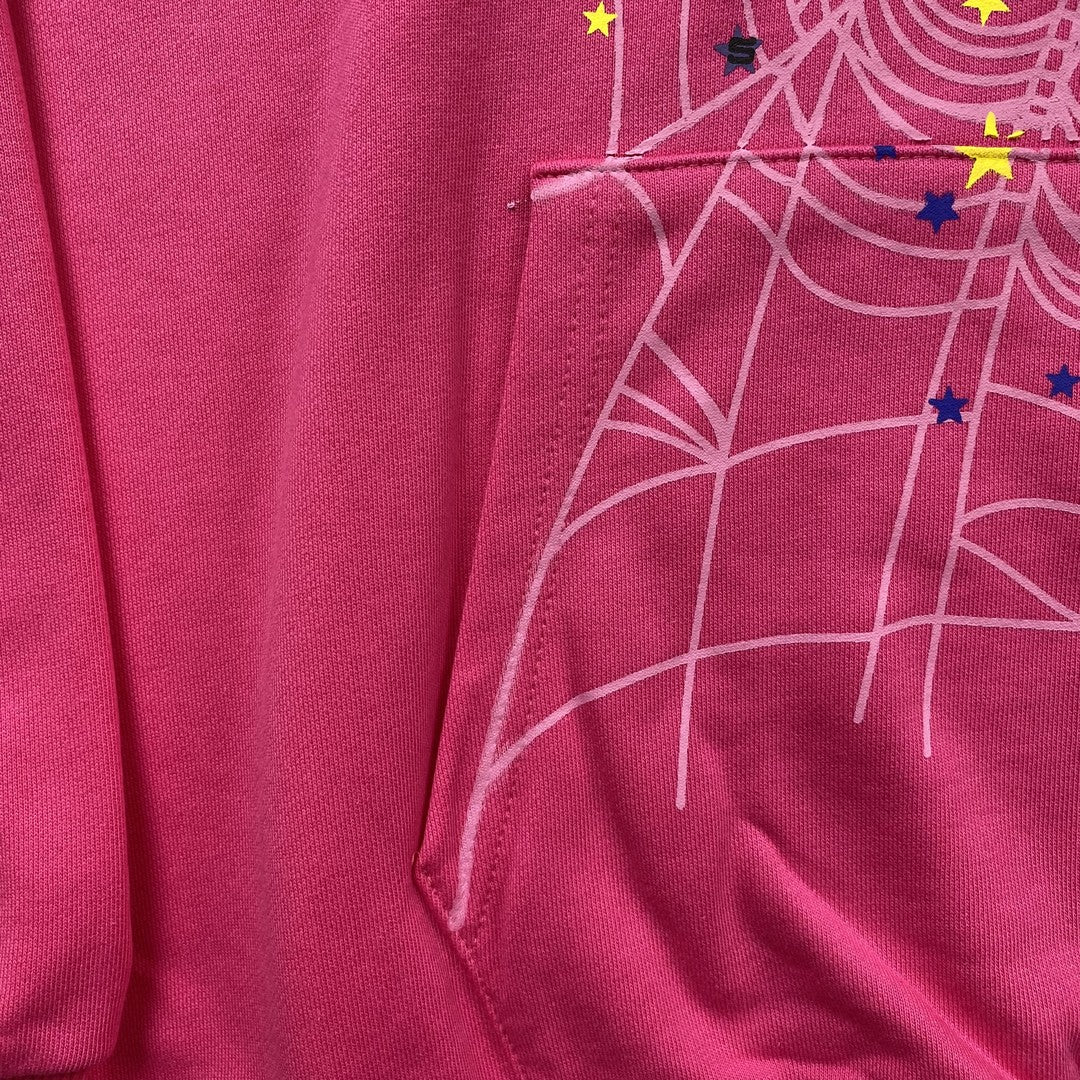 Sweat à capuche rose SP5DER P*NK V2