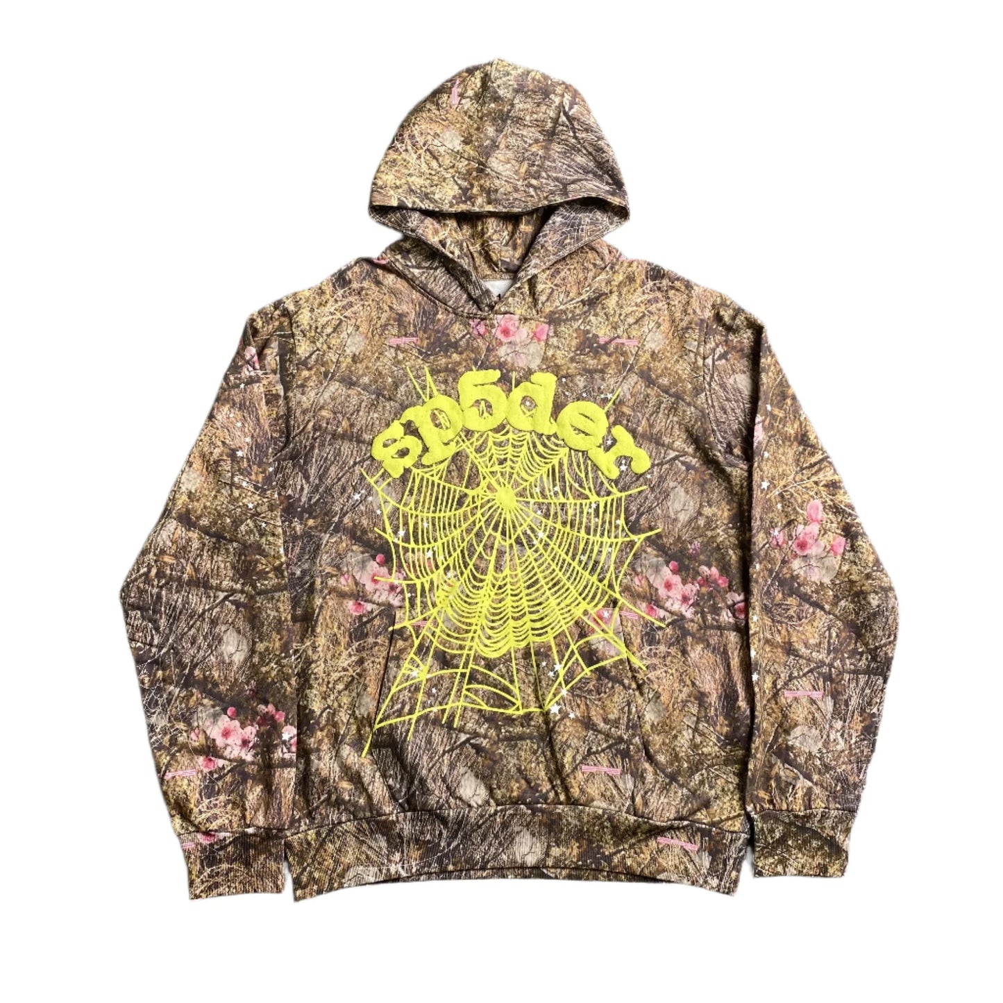 Sweat à capuche SP5DER REAL TREE OG WEB CAMO