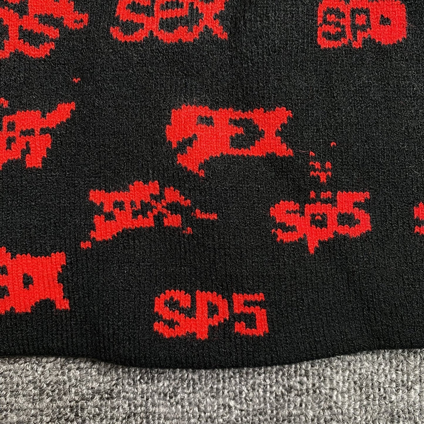 Bonnet SP5DER SEX SKULLY SLIME noir
