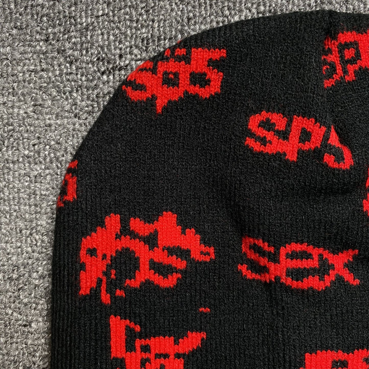Bonnet SP5DER SEX SKULLY SLIME noir