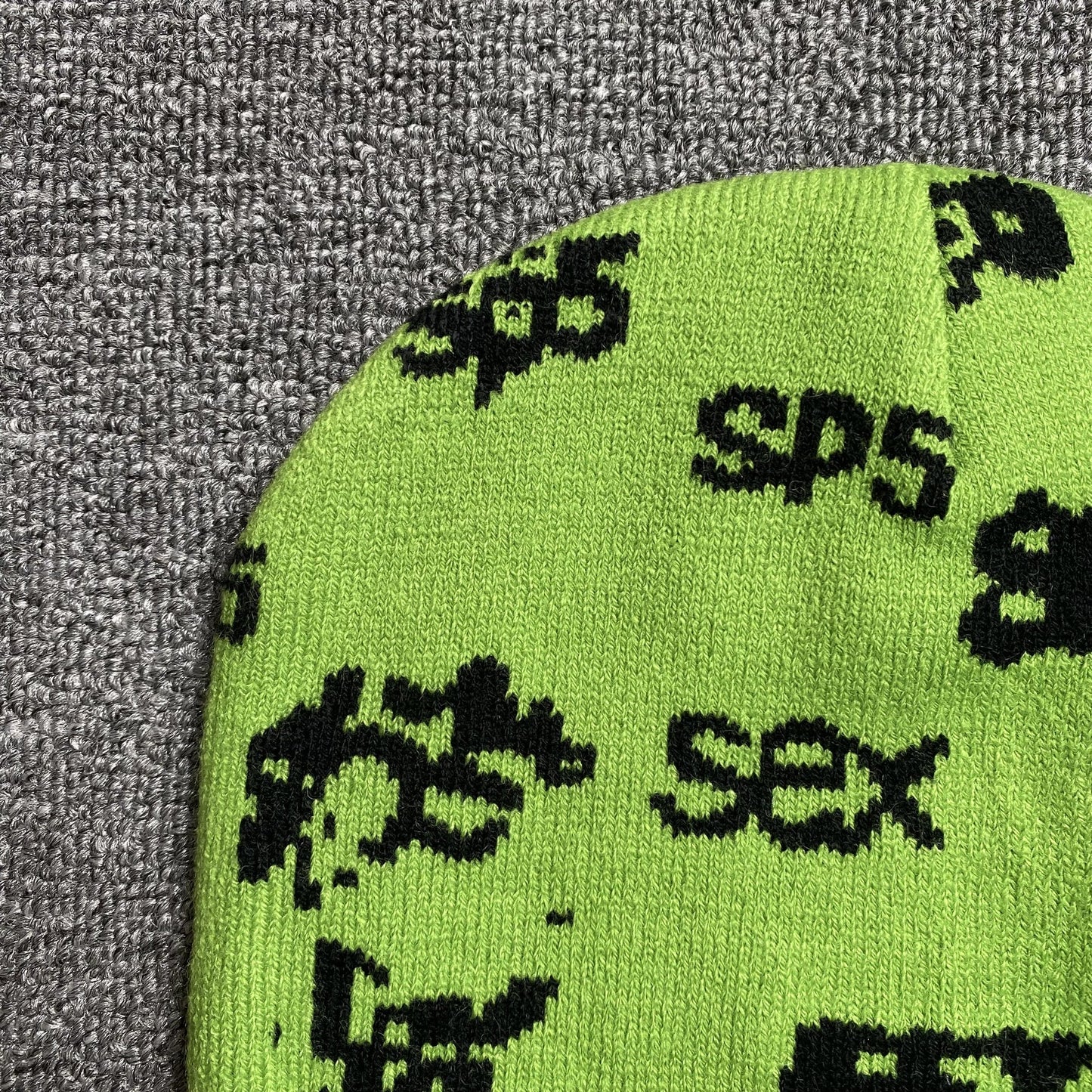 Bonnet SP5DER SEX SKULLY SLIME vert