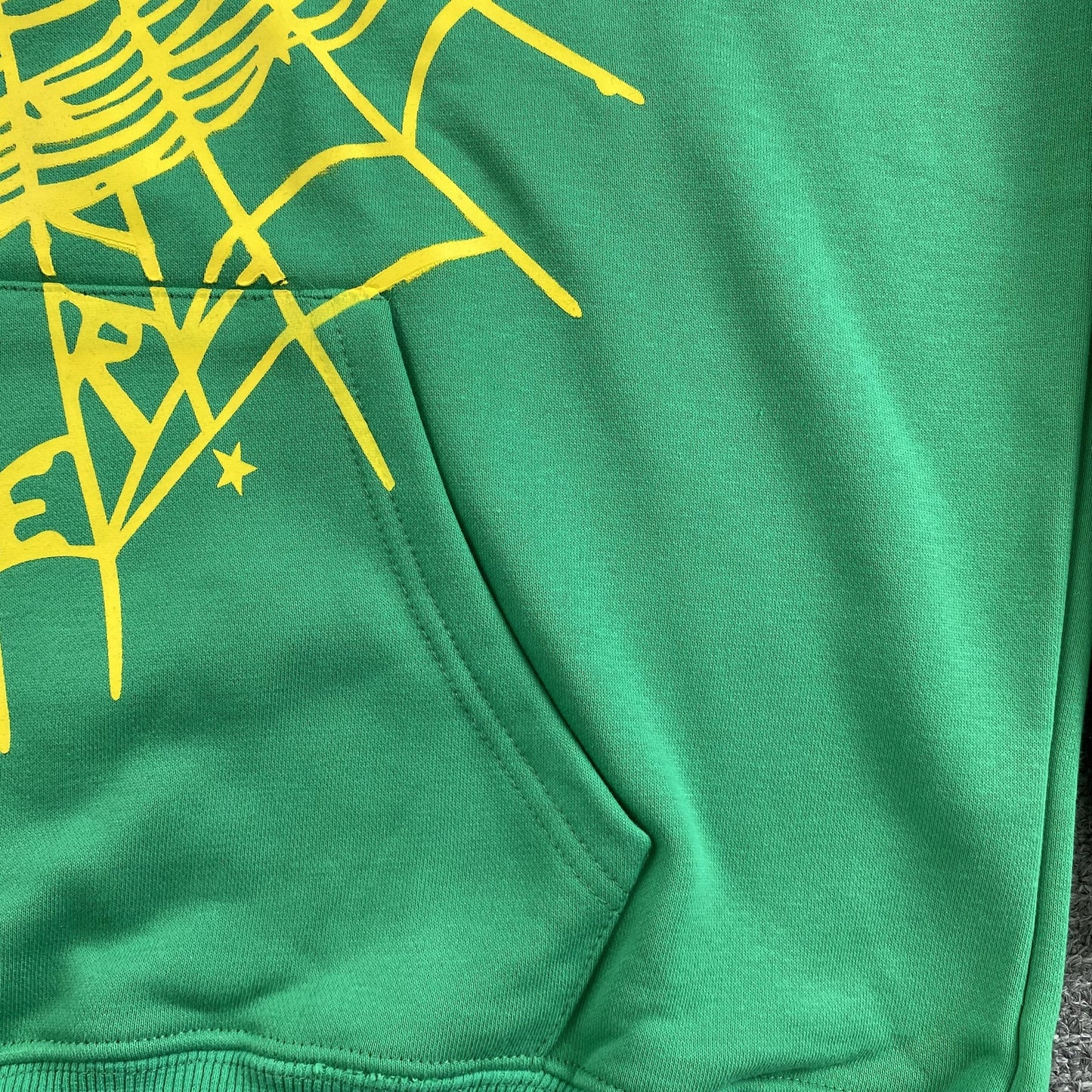 Sweat à capuche SP5DER STAR OG WEB V2 slime vert
