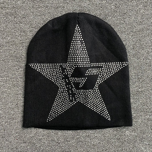 Bonnet SP5DER STAR STRASS SKULLY noir
