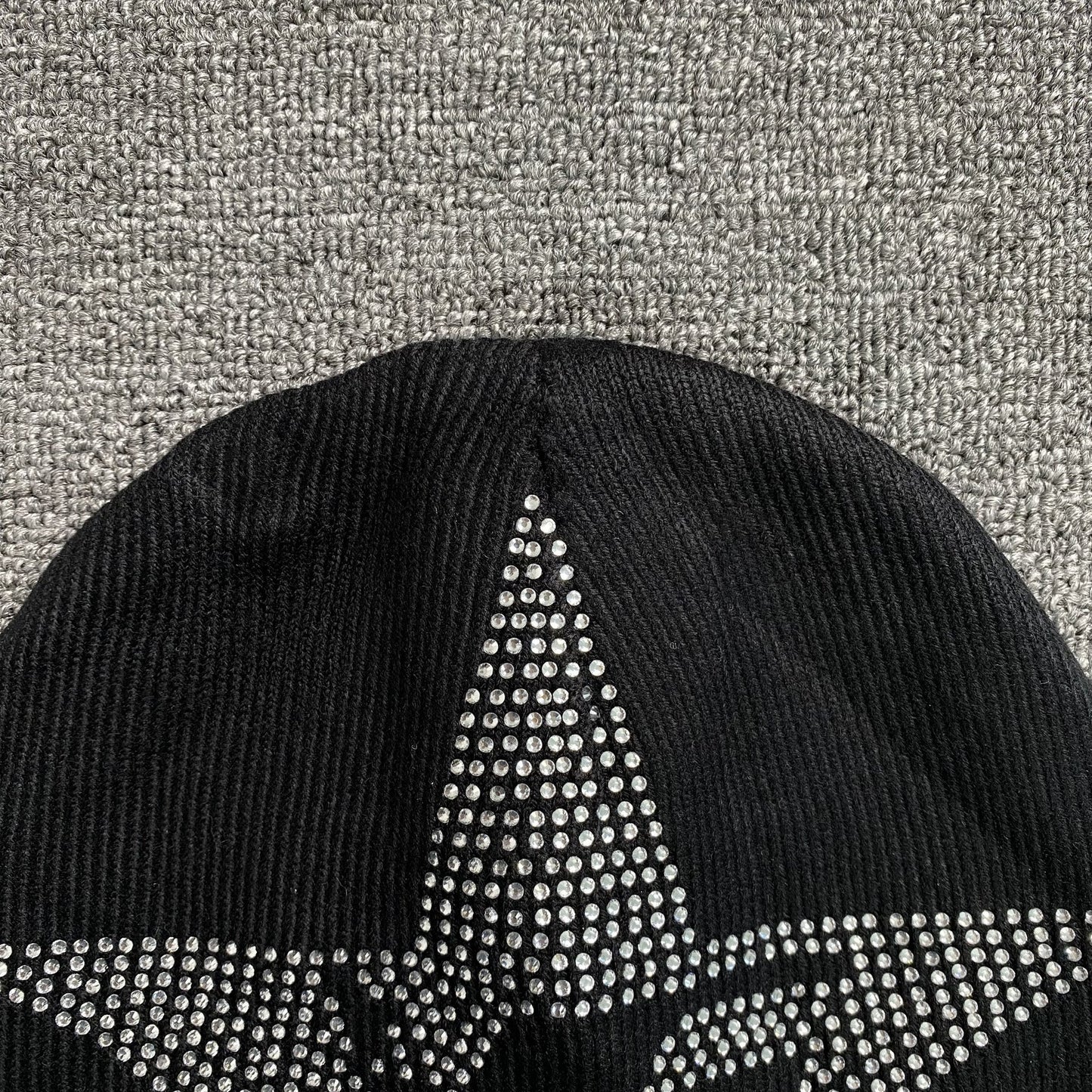 Bonnet SP5DER STAR STRASS SKULLY noir