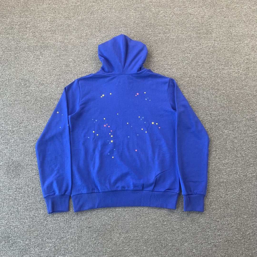 Sweat à capuche SP5DER TC bleu