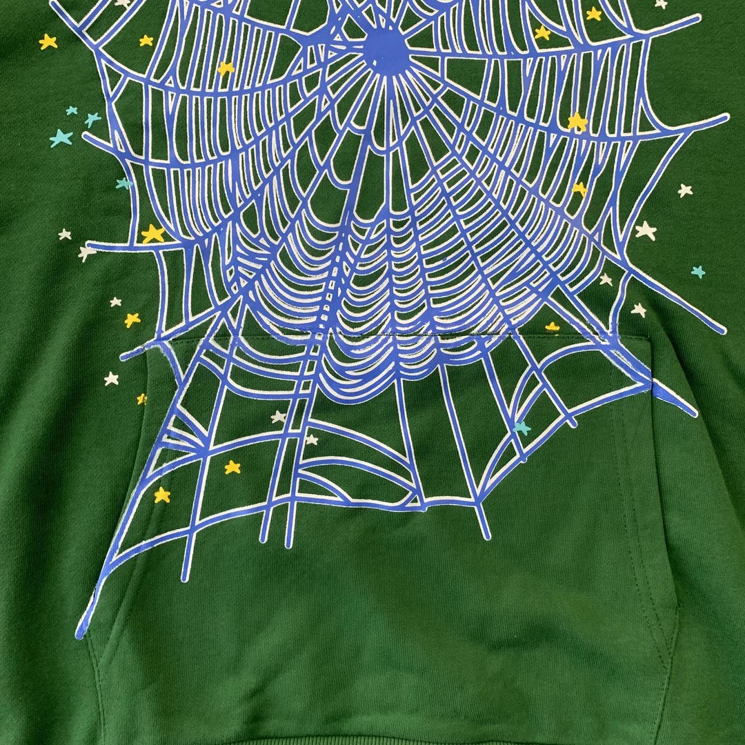 Sweat à capuche SP5DER LEGACY vert chasseur