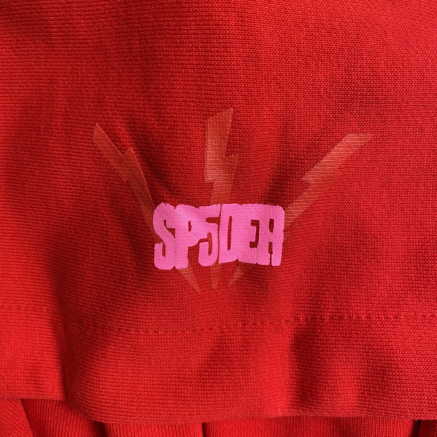 Sweat à capuche SP5DER WORLDWIDE RED ANGEL NUMÉRO 555 rouge