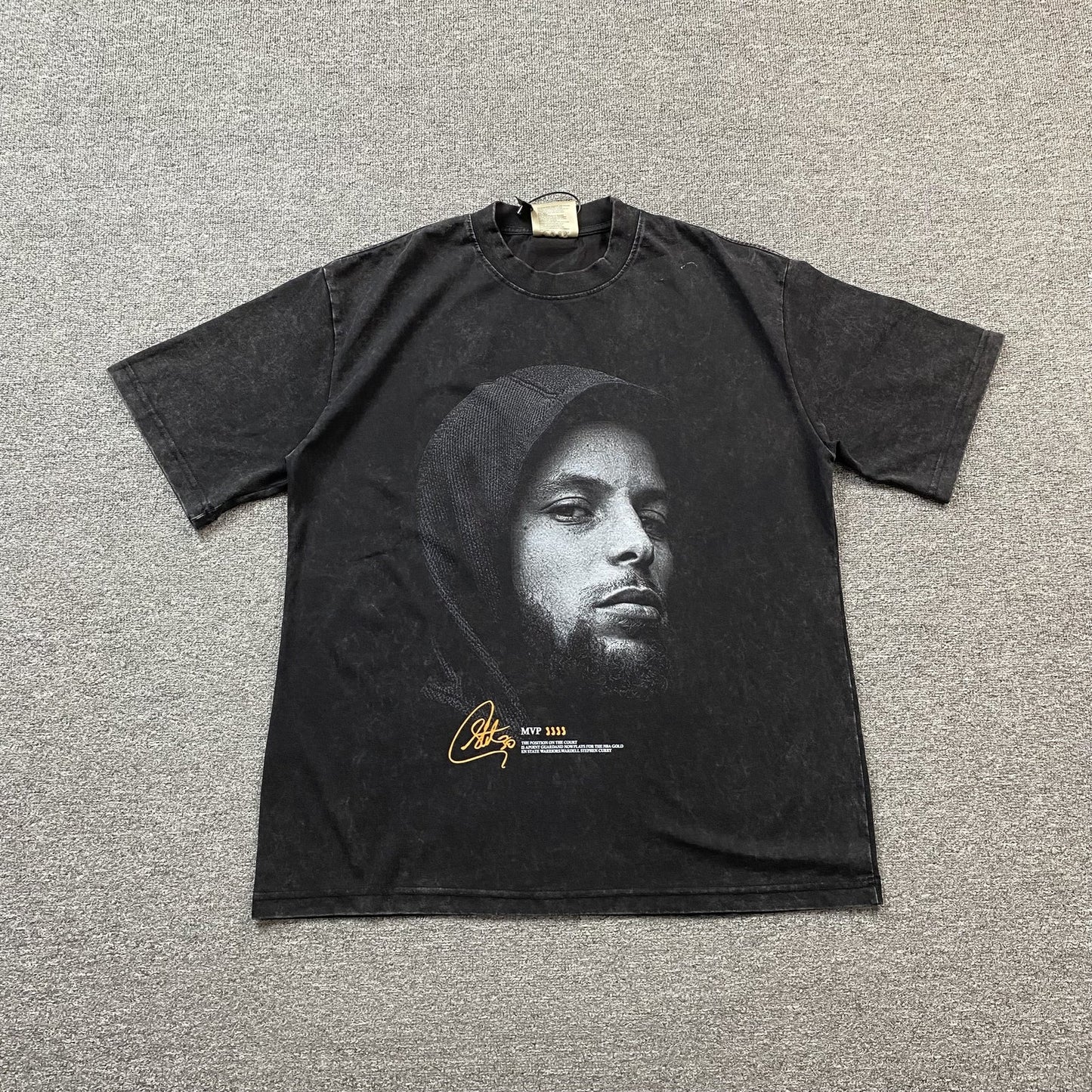 T-SHIRT ICON STEPHEN CURRY GRIS FONCÉ