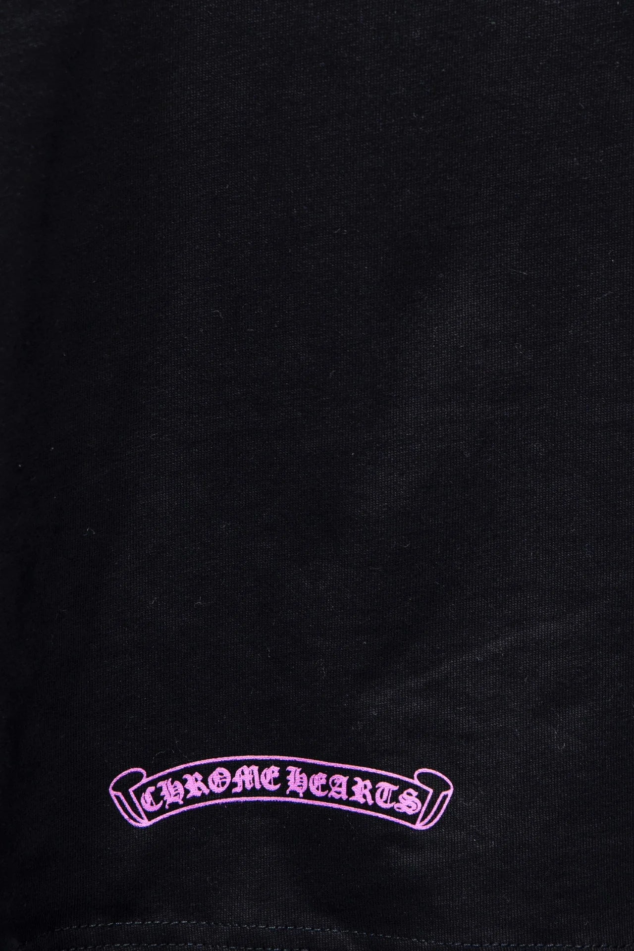 T SHIRT À MANCHES LONGUES À COL VIOLET ET NOIRE CHROME HEARTS